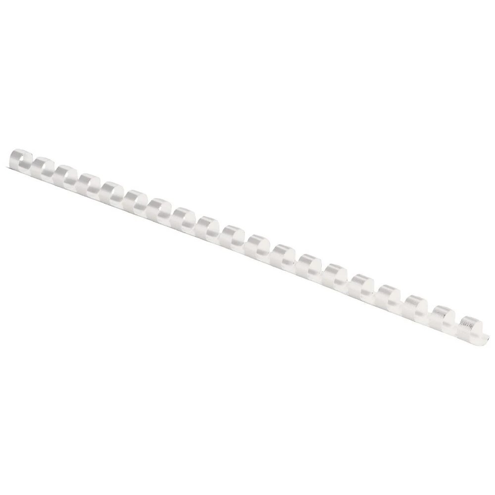 3 Fellowes Binding Combs 21 Loop 8mm White 25 Pack, 3 of 4