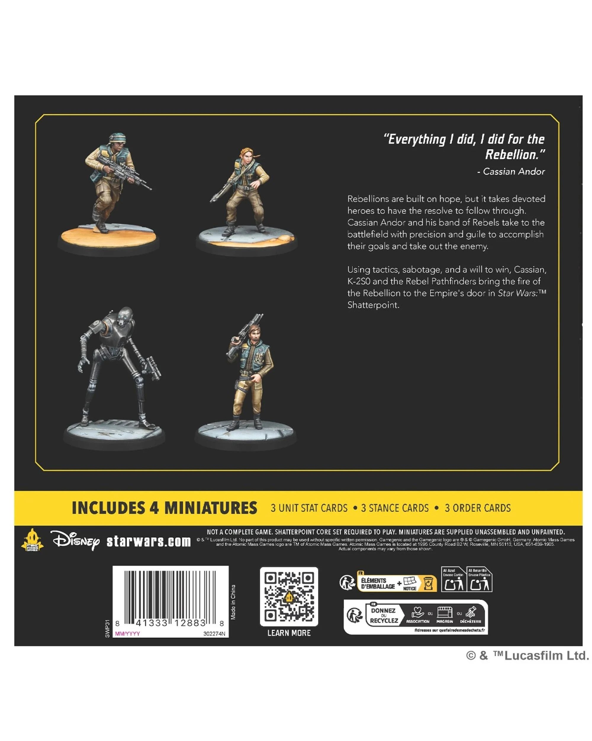 4 Atomic Mass Games Star Wars: Shatterpoint All The Way Squad Pack, 4 of 4