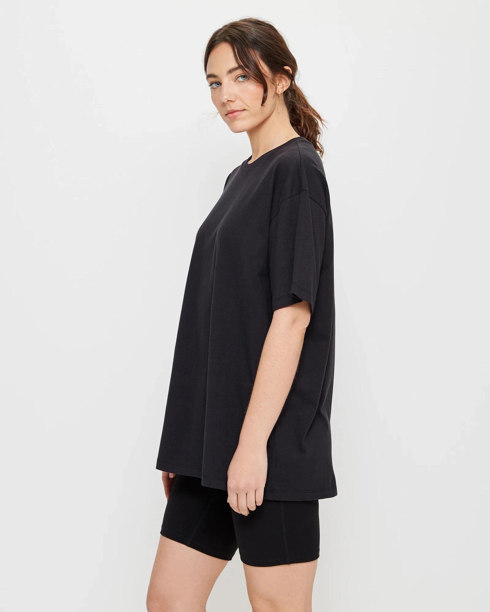 3 Target Active Oversized Jersey T-Shirt BLACK, 3 of 6