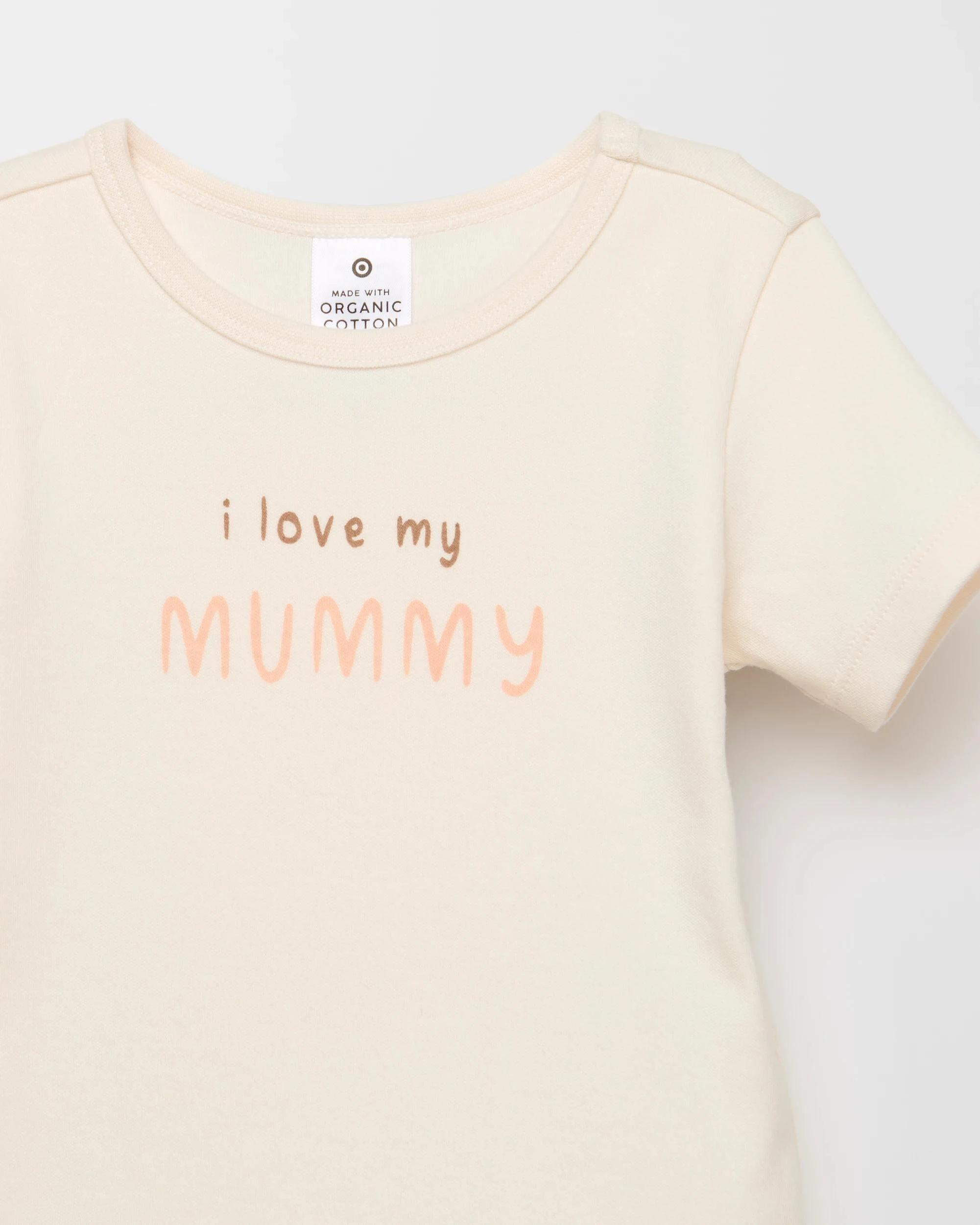 2 Target Baby Organic Cotton Print Bodysuit I LOVE MY MUMMY, 2 of 2