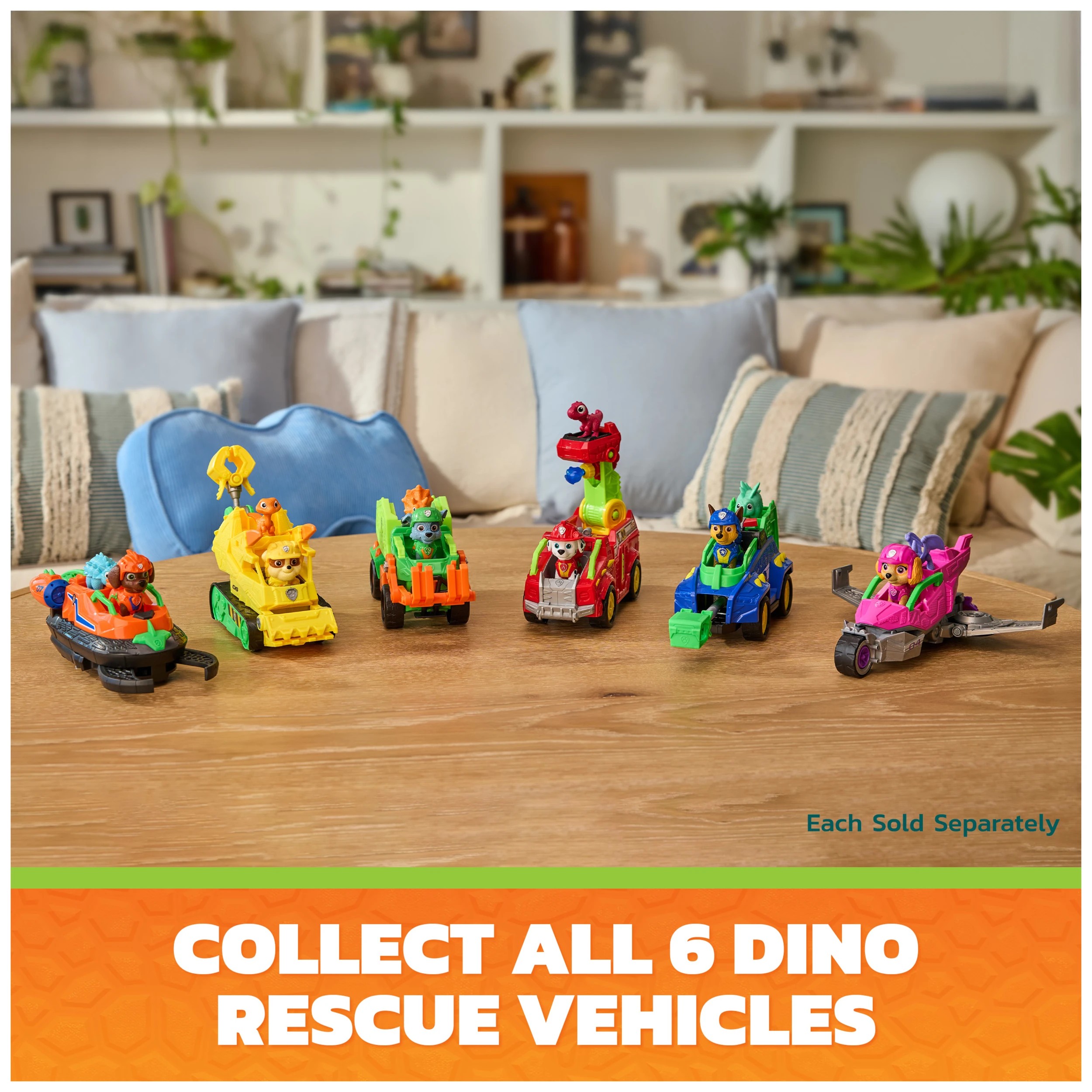 6 PAW Patrol: The Dino Movie Marshall Dino Rescue Fire Truck, 6 of 9