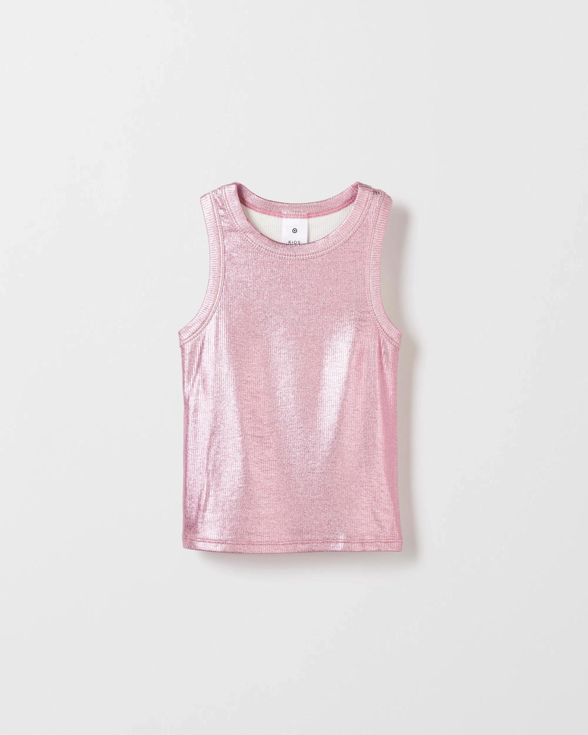 4 Target Metallic Rib Tank PALE PINK, 4 of 6