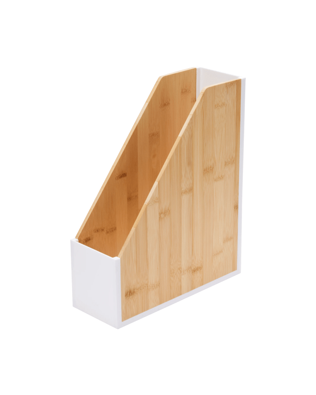 Bamboo and Plastic Magazine Holder - W