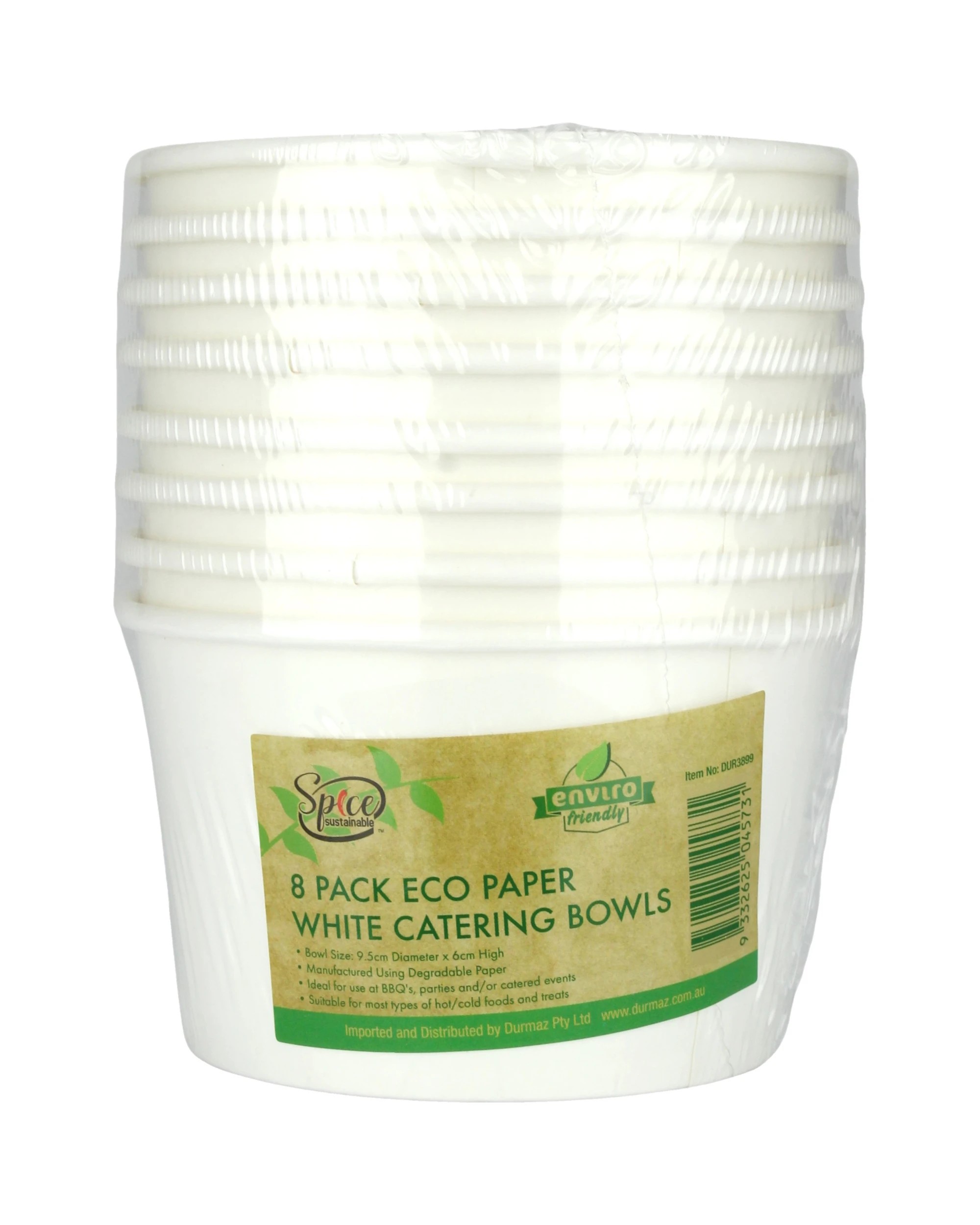 2 Durmaz Eco Snack Cups Pack of 8 - White, 2 of 2