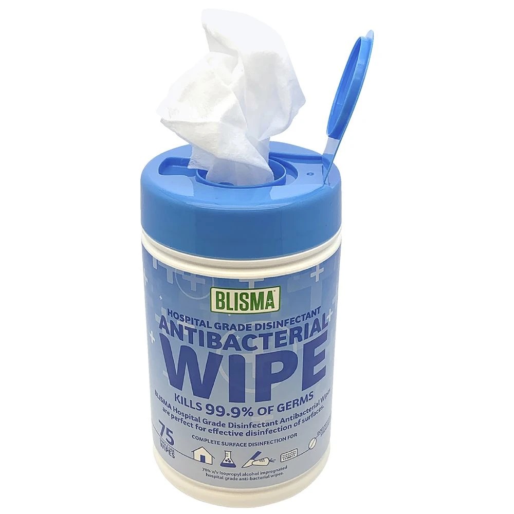 3 Blisma Hospital Grade Anti-bacterial Wipes 75 Pack, 3 of 4