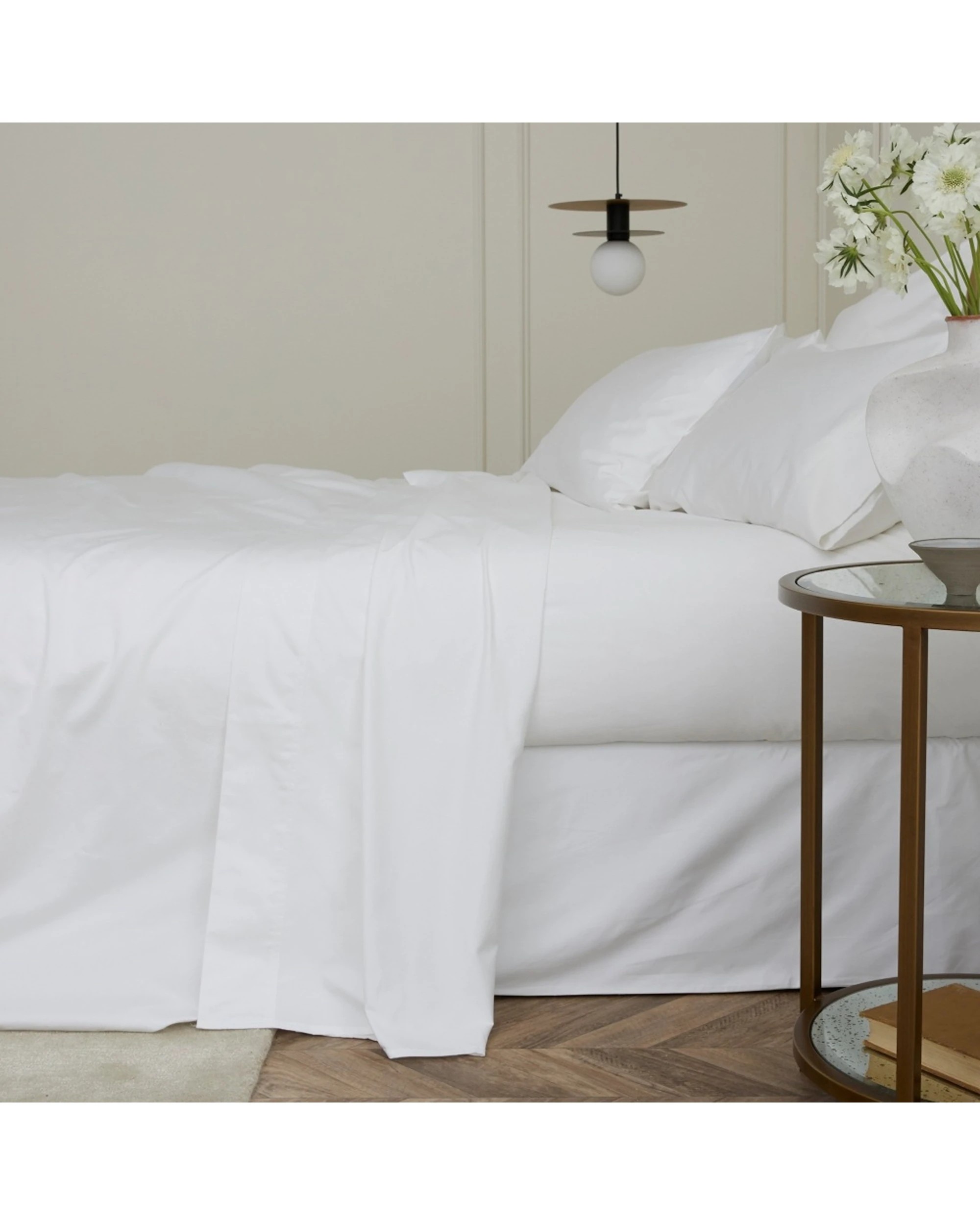 1 Bedding co Sheet Set 1200TC Egyptian Cotton - Double Bed - White, 1 of 5