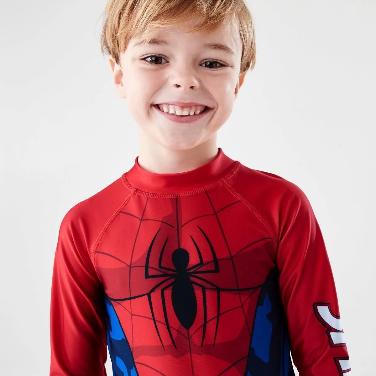 3 Spider-Man License Long Sleeve Swimsuit SPIDERMAN, 3 of 7