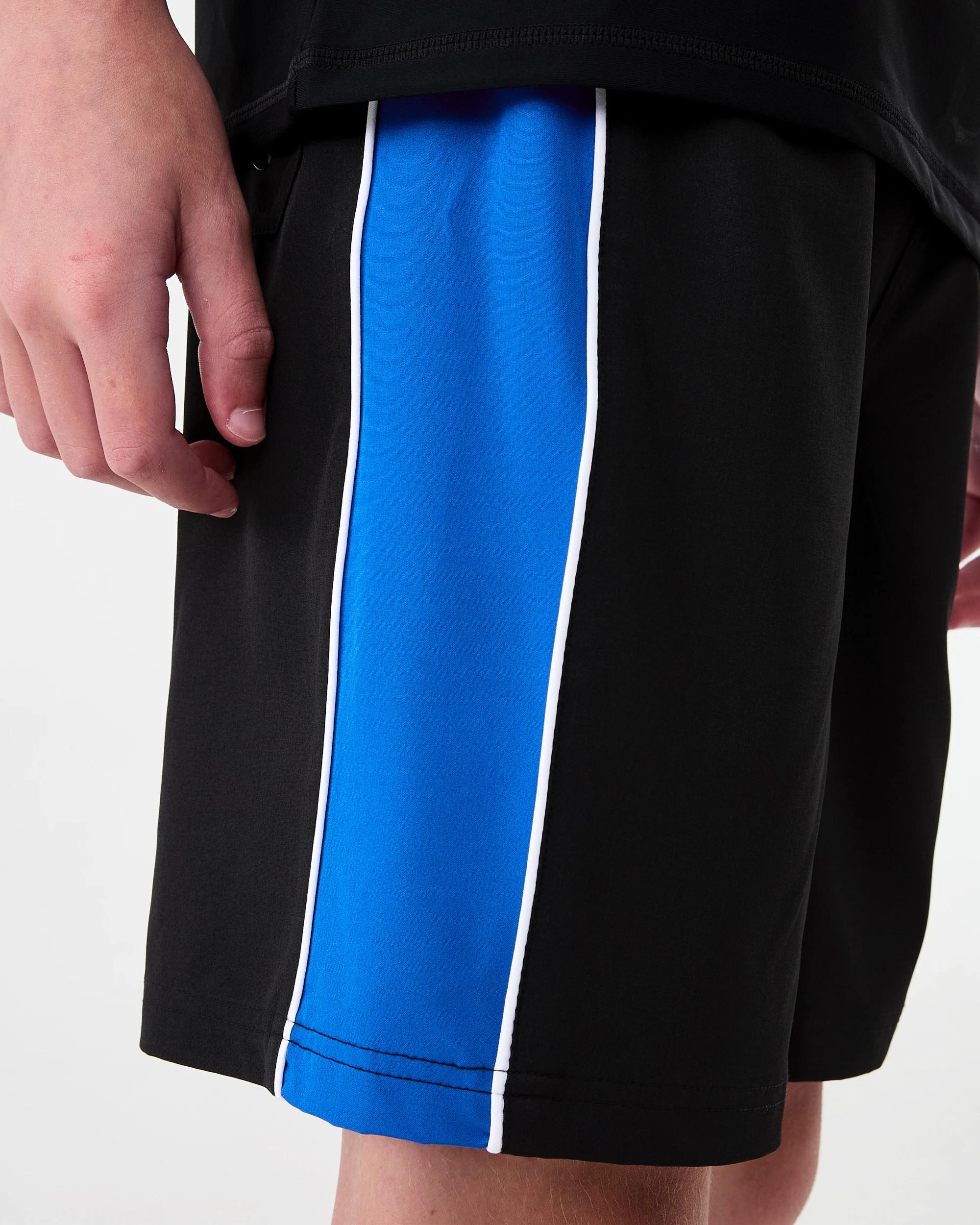 4 Longline Panelled Swim Shorts Black, 4 of 6