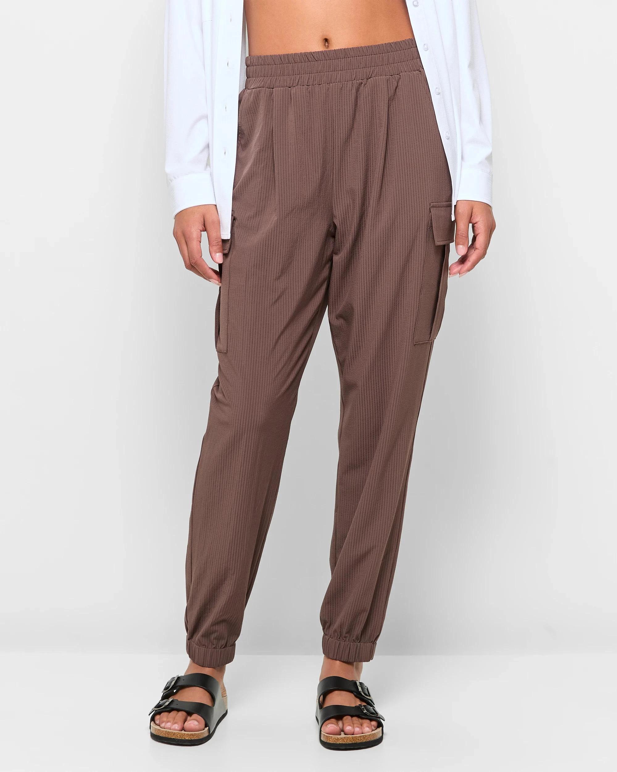 2 Target Active Woven Cargo Pants COCOA BROWN, 2 of 5