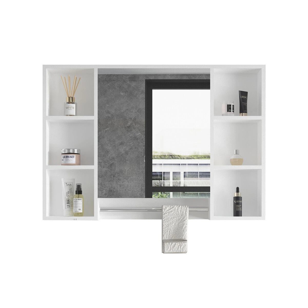 9 LUXSUITE Bathroom Mirror Cabinet Medicine Shaver Shaving Wall Storage Cupboard Organiser Shelves Furniture Bathroom, 9 of 9