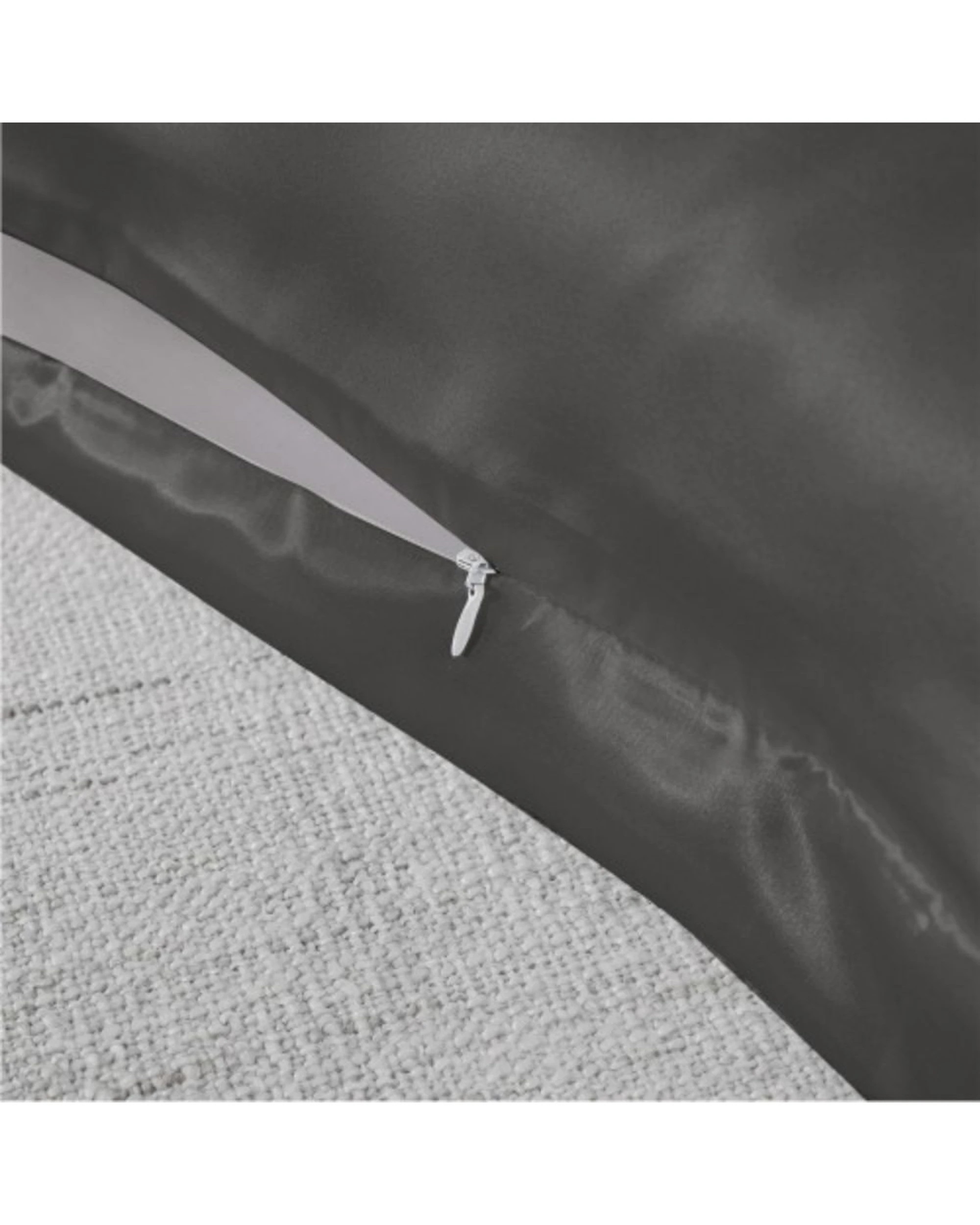 4 Royal Comfort 2PK Pure Silk Pillowcase Twin Pack 51x76cm - Charcoal, 4 of 4