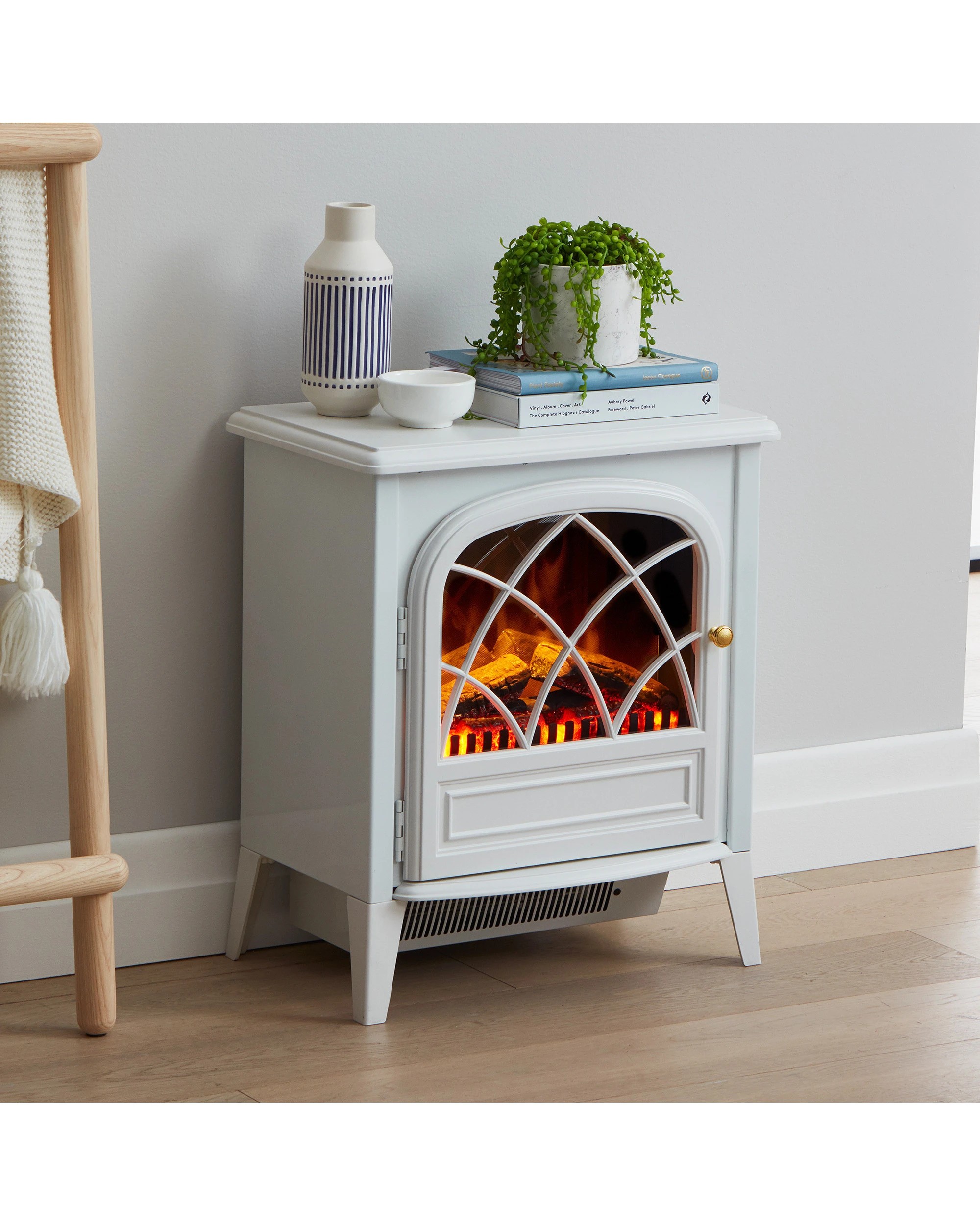 5 Dimplex 2kW Ritz White Optiflame Portable Electric Fire Stove - White, 5 of 8