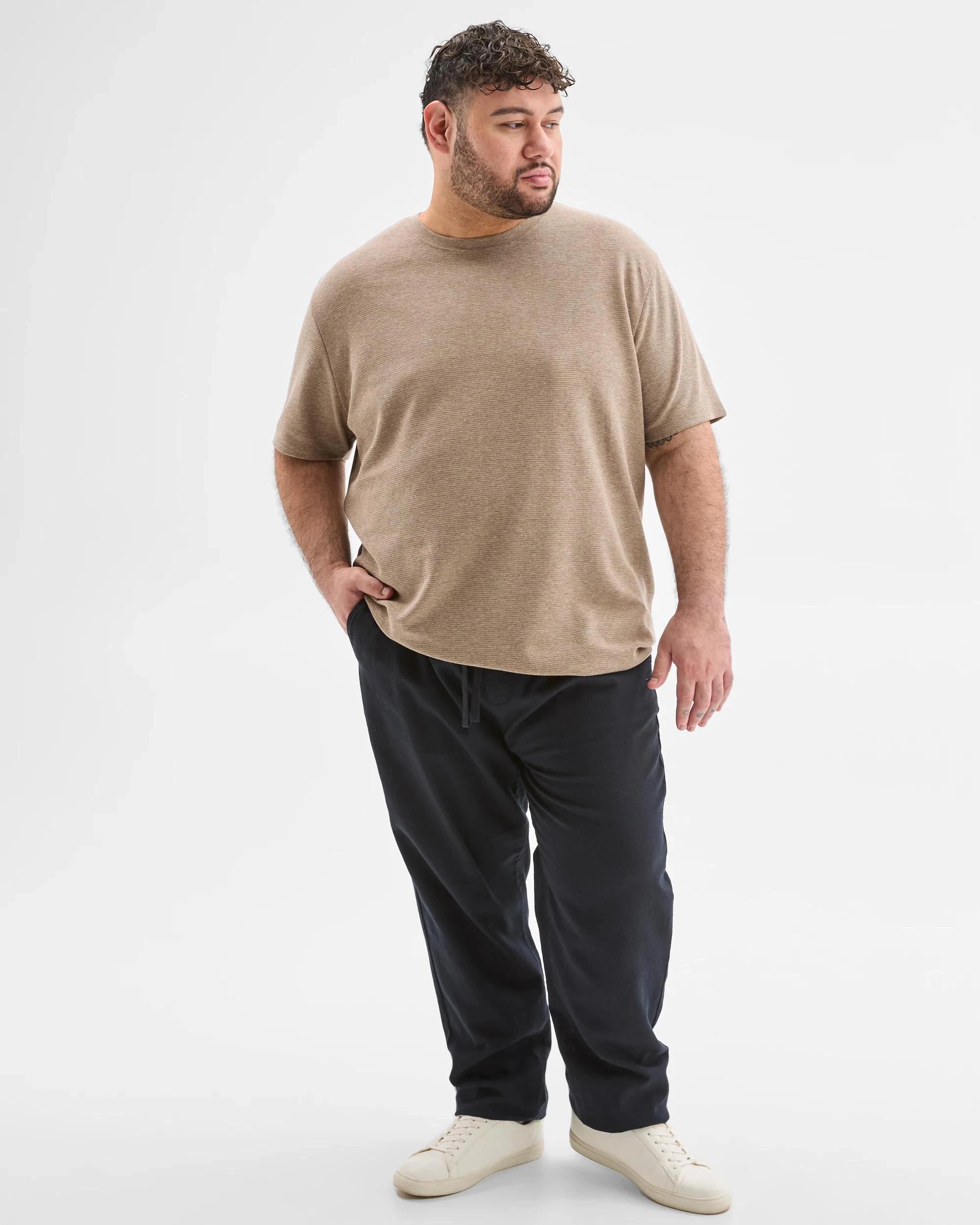 2 Target Plus Size Australian Cotton Blend Textured T-Shirt MUSHROOM, 2 of 6