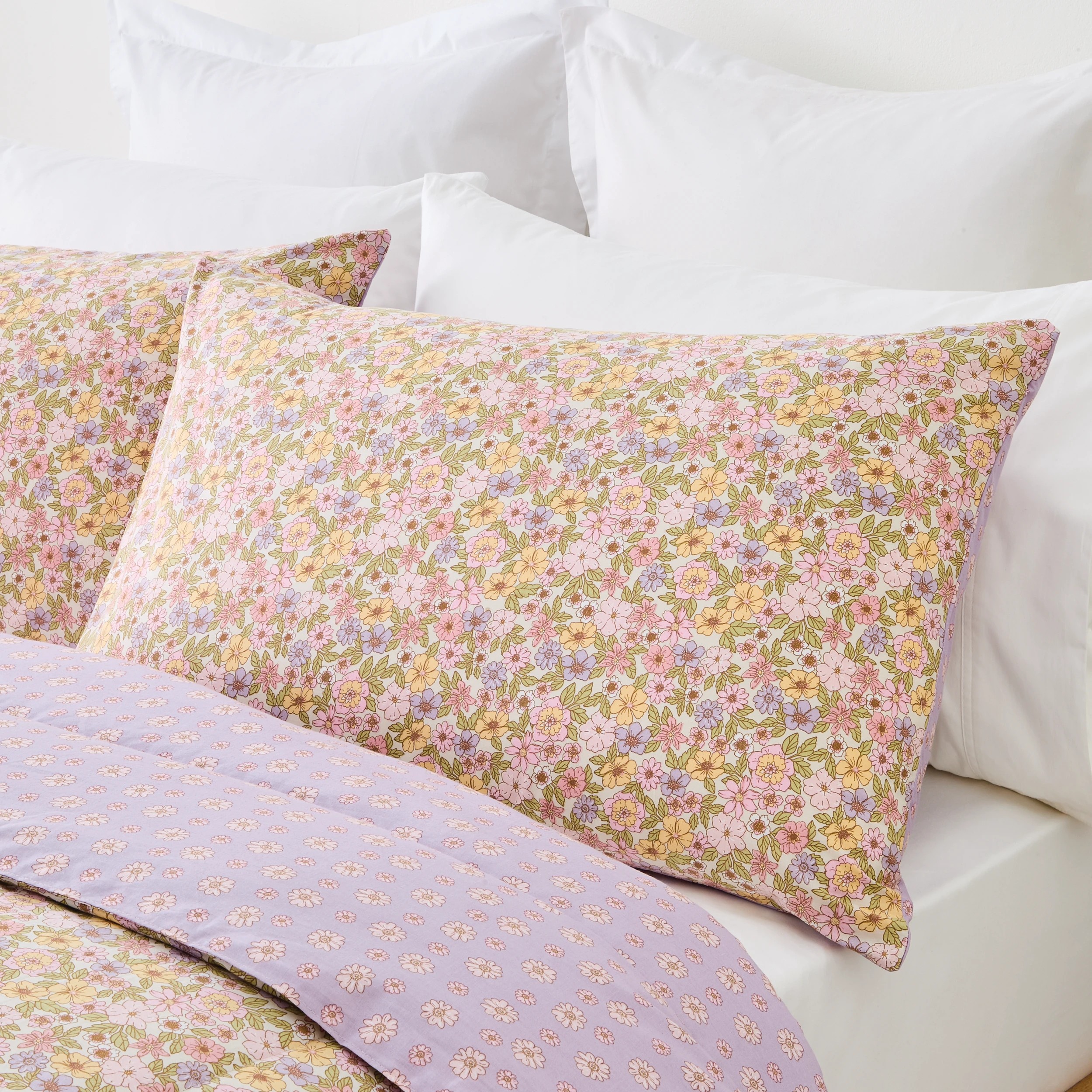 3 Coco Cotton Rich Reversible Comforter Set - Double Bed, 3 of 7