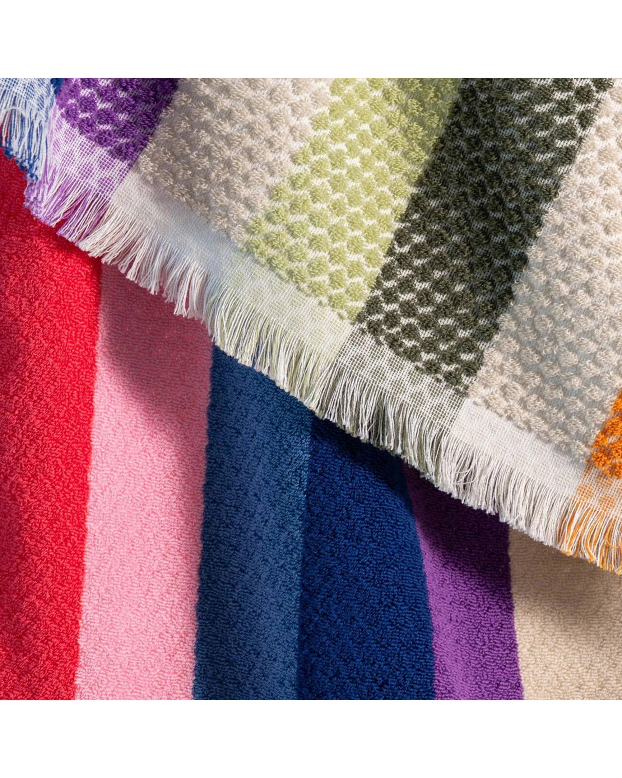 2 Canningvale Positana Terry Quick Drying Beach Towel Rainbow - Multi, 2 of 2