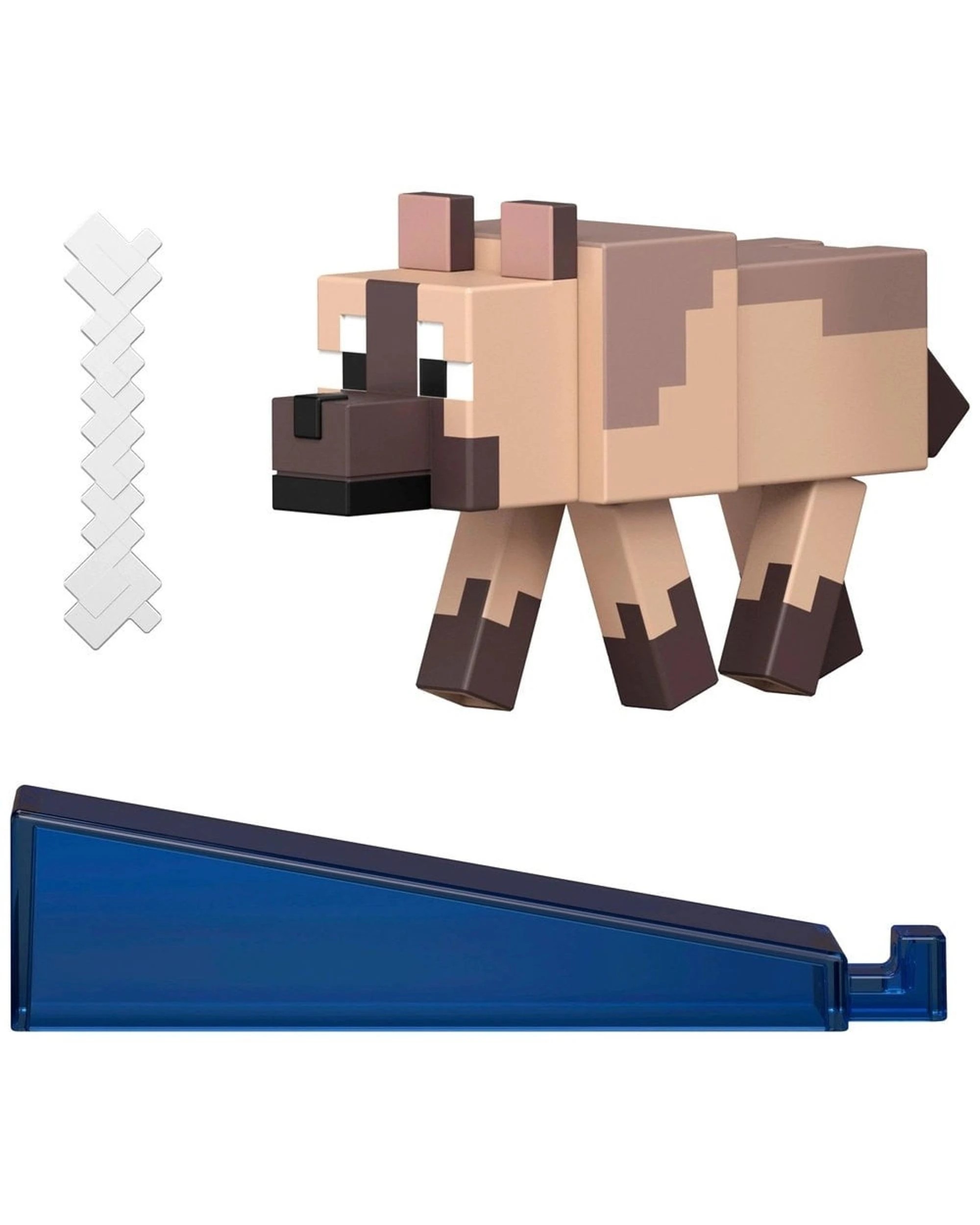 2 Minecraft Redstone Charged Chestnut Wolf Figure, 2 of 6