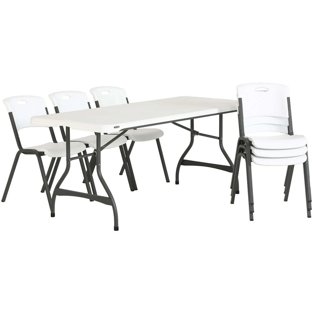 7 Lifetime Stacking Chair White Visitor Chairs and Stools, 7 of 10