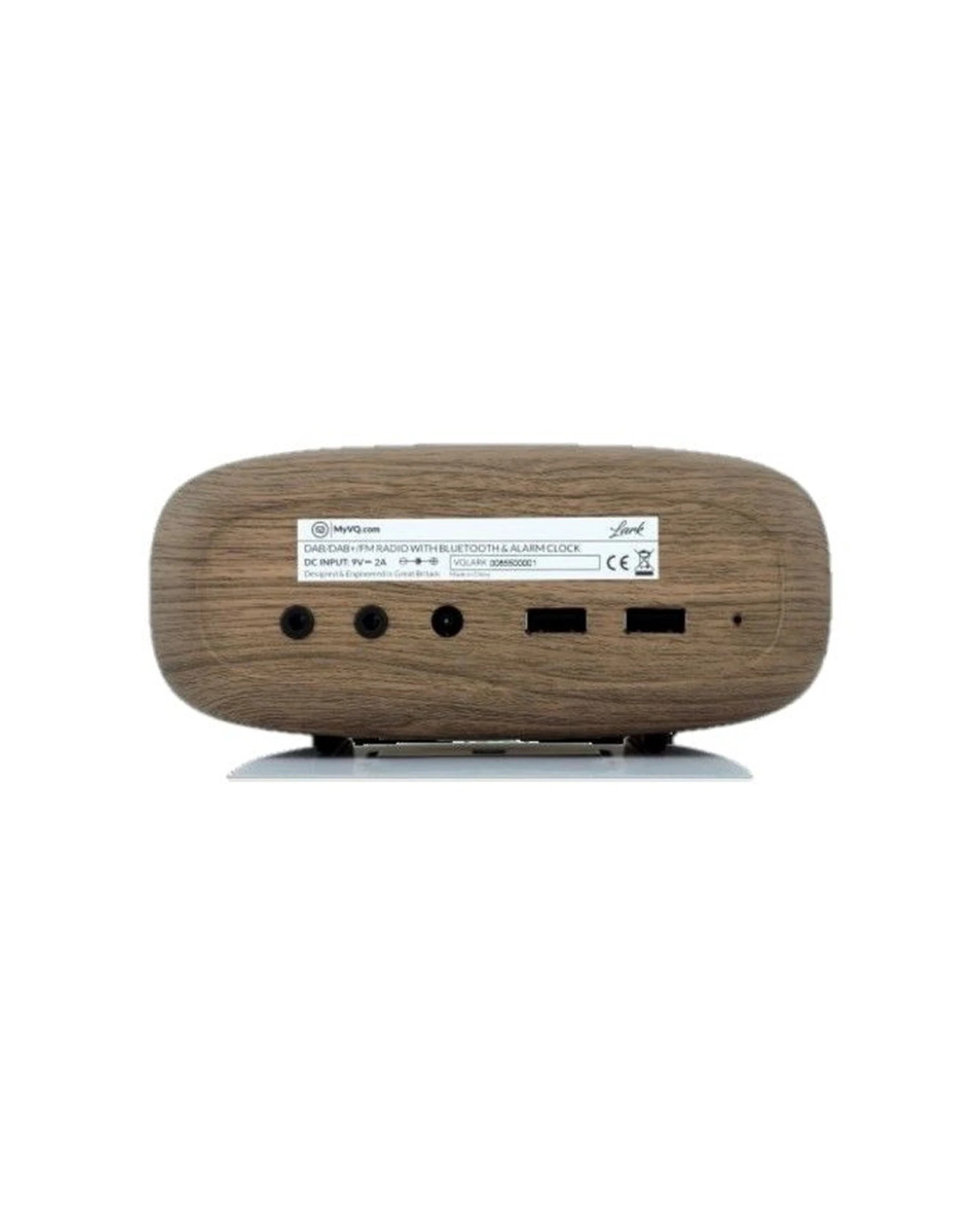 4 VQ Lark DAB Digital Clock Radio With Wireless Bluetooth Speaker Dual Alarm Walnut - Black, 4 of 4