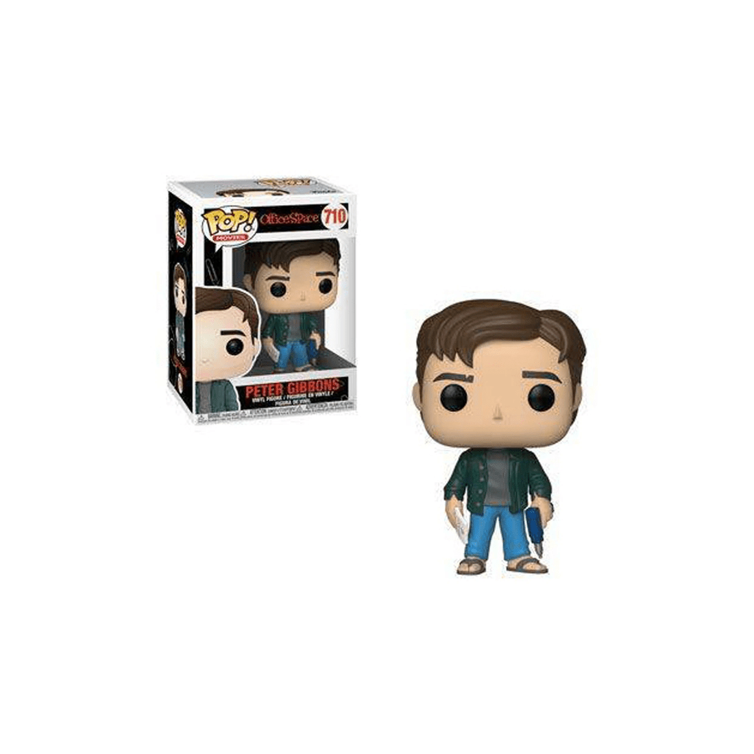 3 POP Office Space - Peter Gibbons Pop - Pop Vinyl Figure - Vinyl Toy - 10cm - Multi, 3 of 3