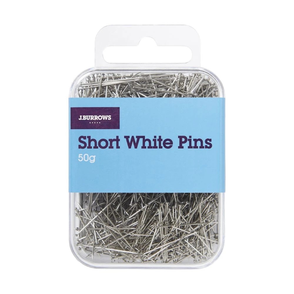 3 J.Burrows Short Pins 50g White, 3 of 3