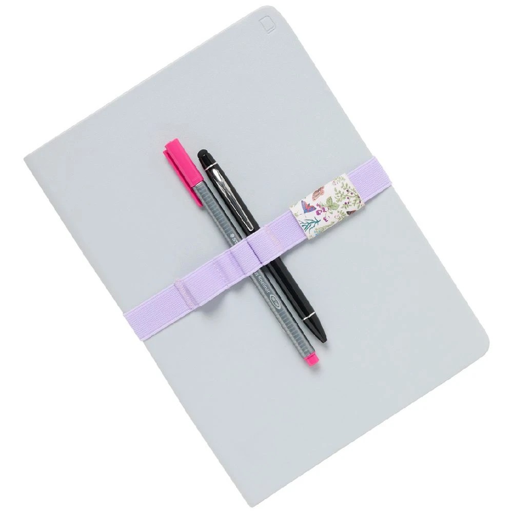 2 Otto 4 Loop Elastic Pen Holder Lilac, 2 of 2