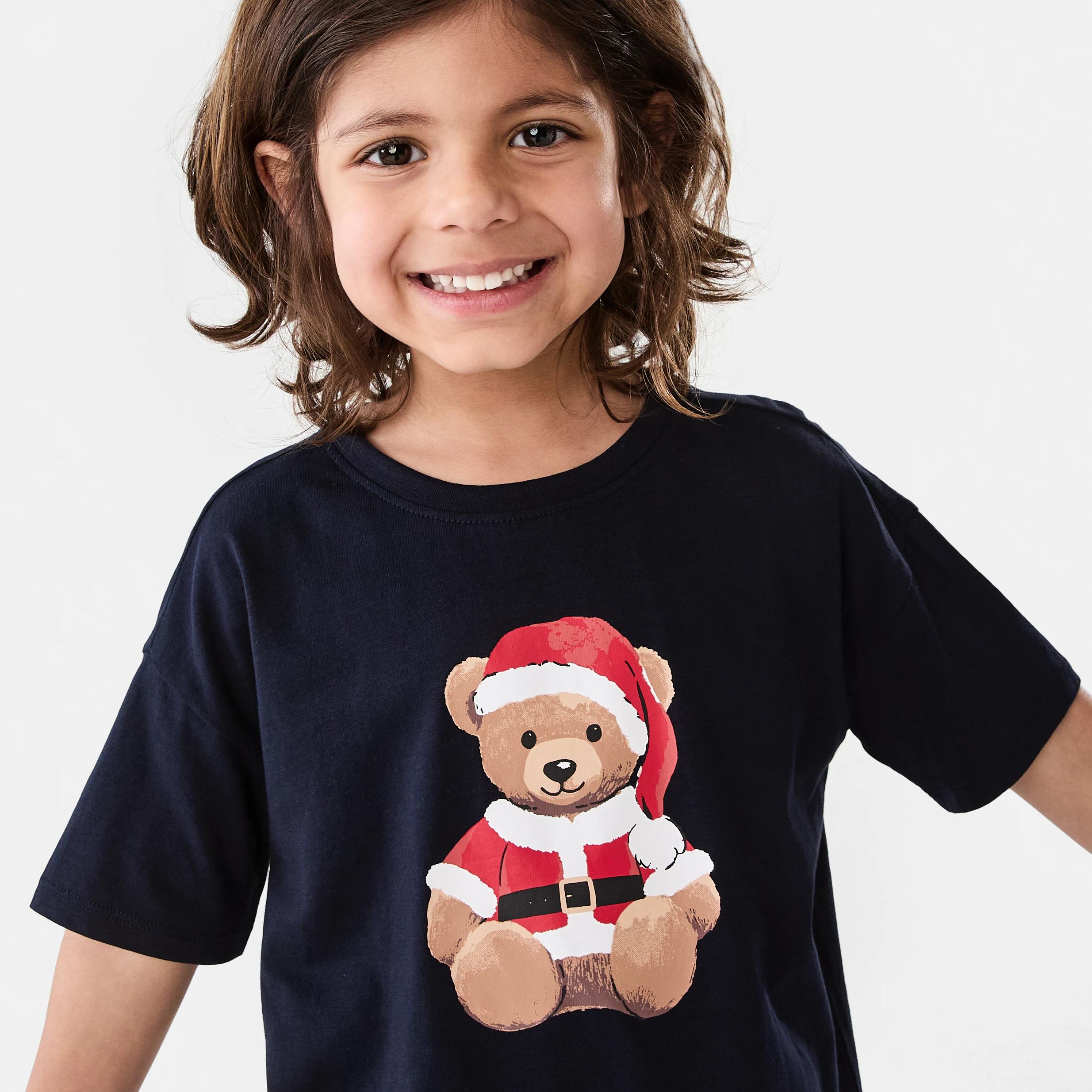 4 Christmas Print Family Matching Pyjama Set XMAS BEAR SKY CAPTAIN, 4 of 10