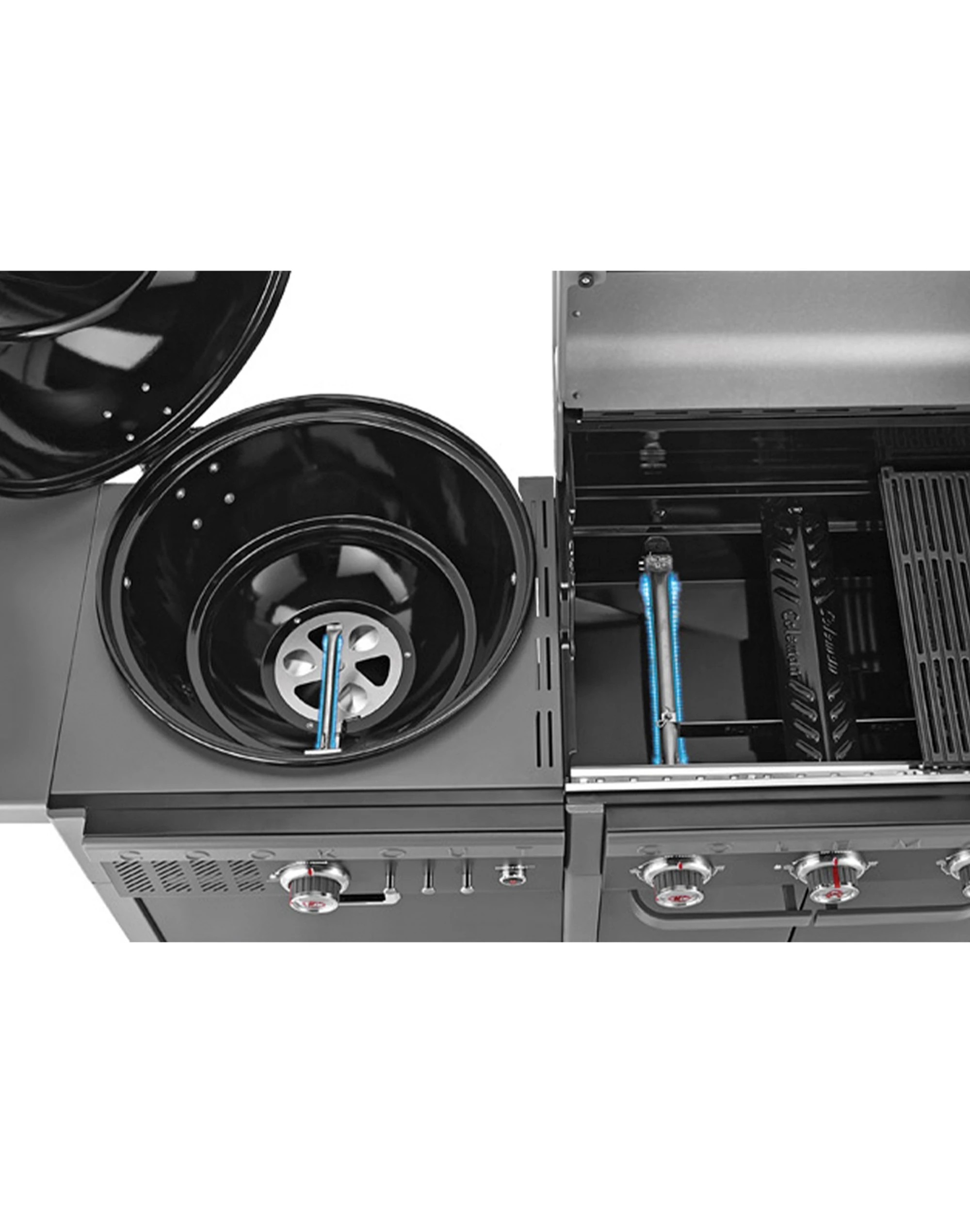 3 Coleman Revolution Dual Fuel Gas & Charcoal BBQ Gloss Revdfbgl - Black, 3 of 9