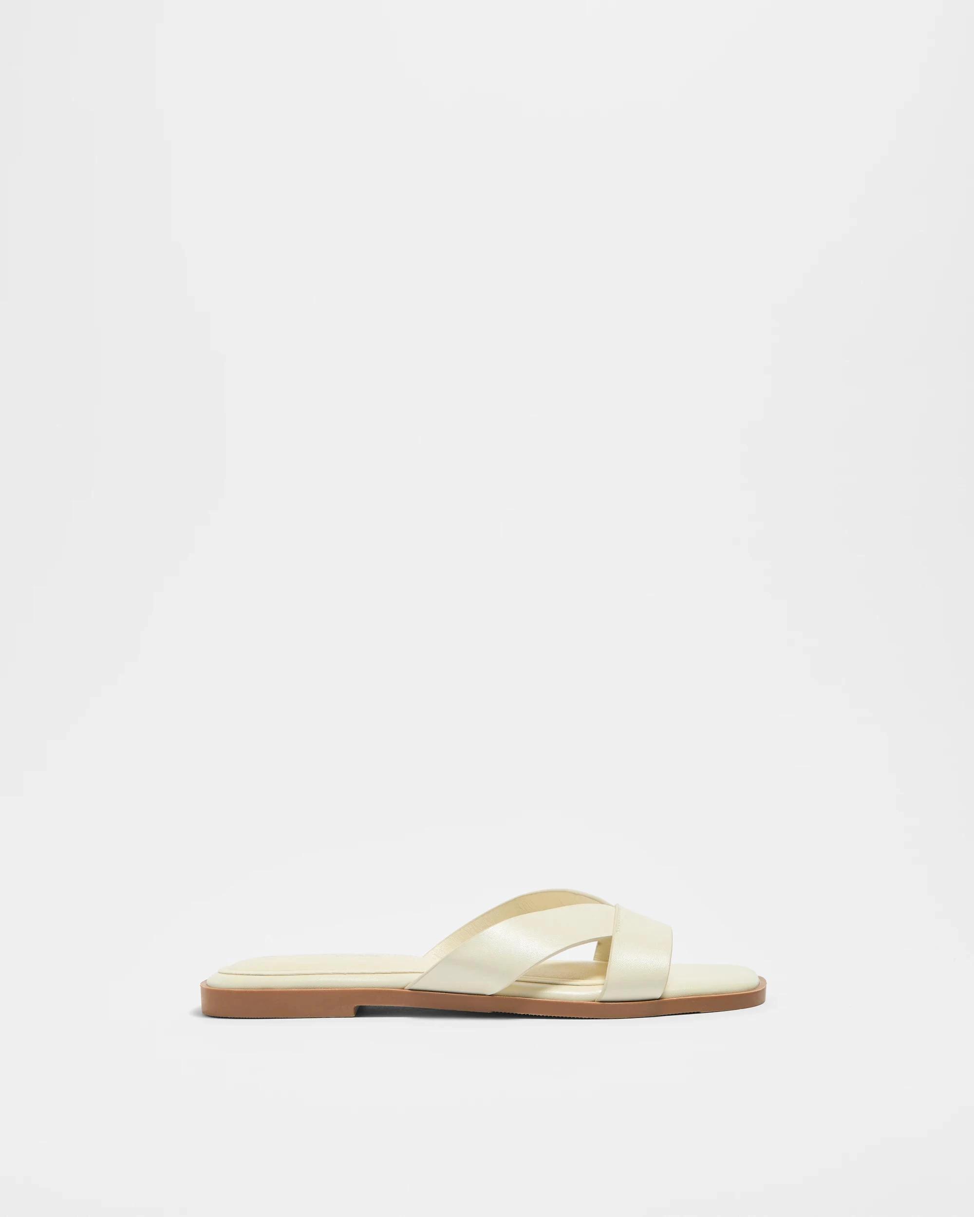 1 Target Woman Womens Studded Flat Sandal - Harmony IVORY PU, 1 of 3