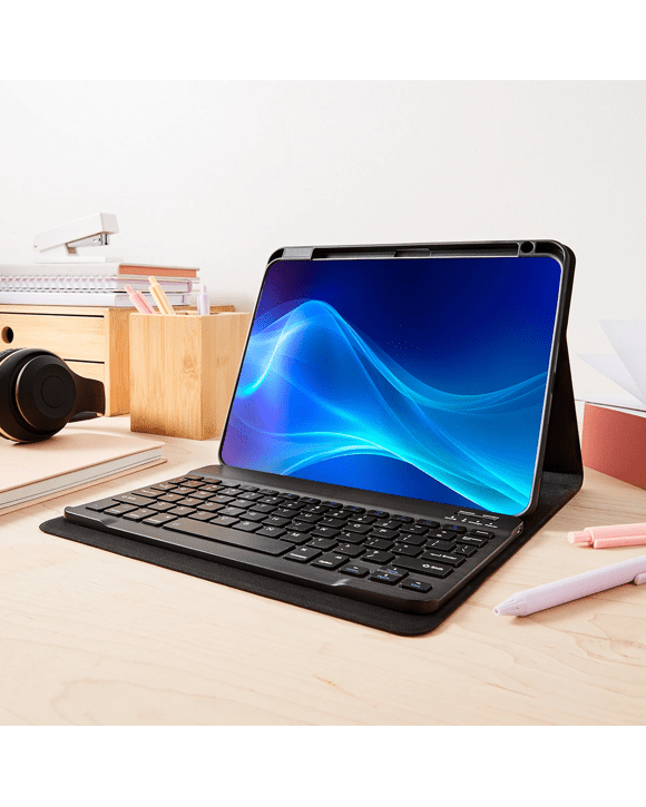 iPad Case with Keyboard Black Kmart