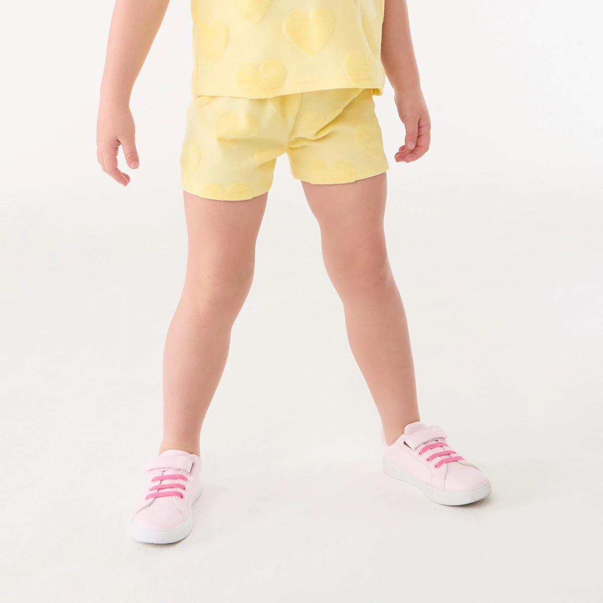 1 Texture Shorts HEARTS TERRY BUTTER CREAM, 1 of 6