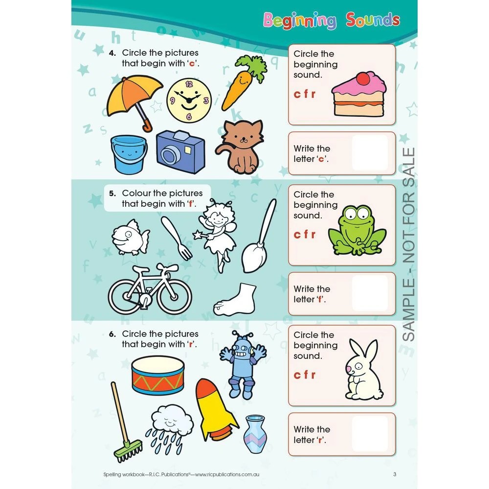 5 Spelling Workbook Interactive Book A, 5 of 5