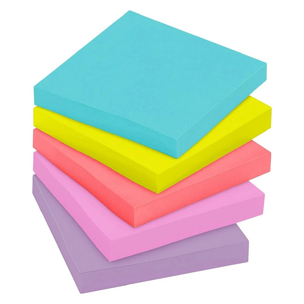 3 Post-it Super Sticky Notes 76 x 76mm Supernova Neons 10 Pack, 3 of 10