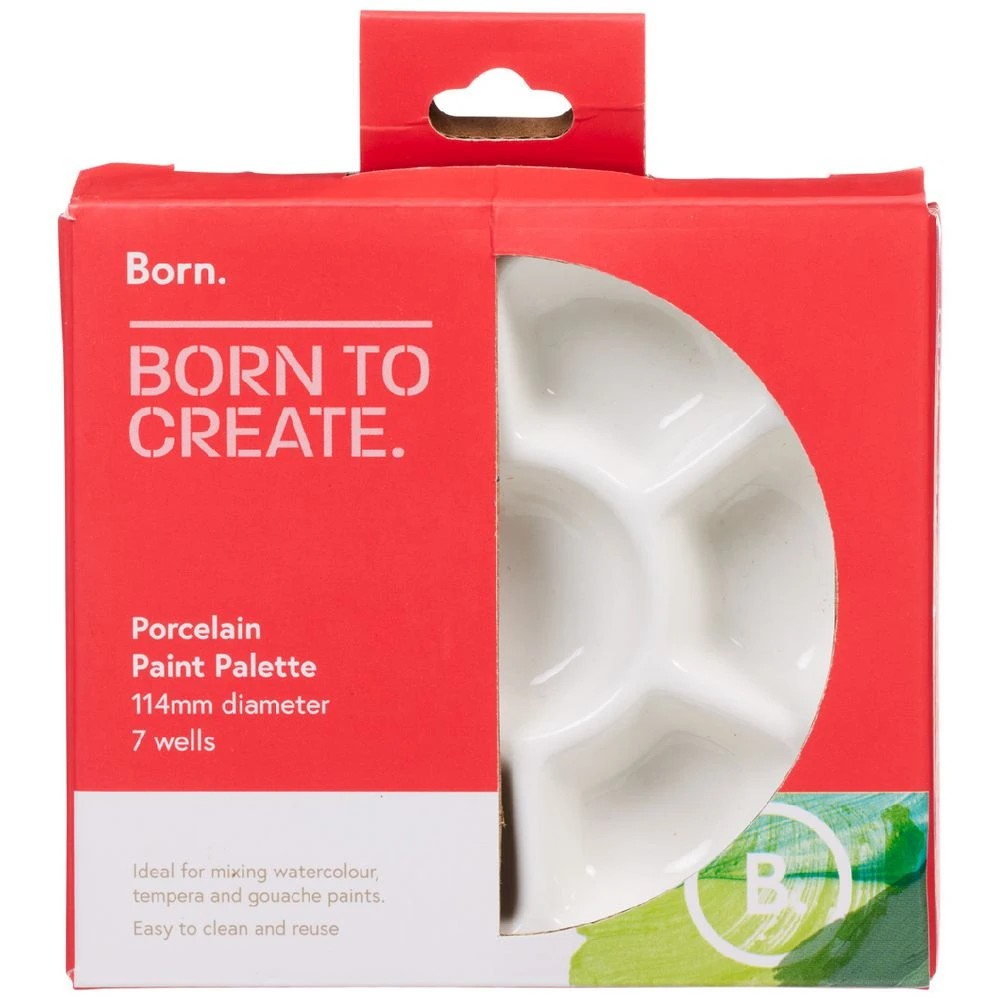 1 Born Porcelain Paint Palette 7 Wells, 1 of 4