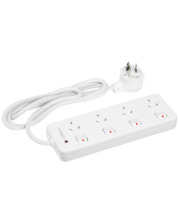 HPM 4 Outlet Surge Switch Powerboard