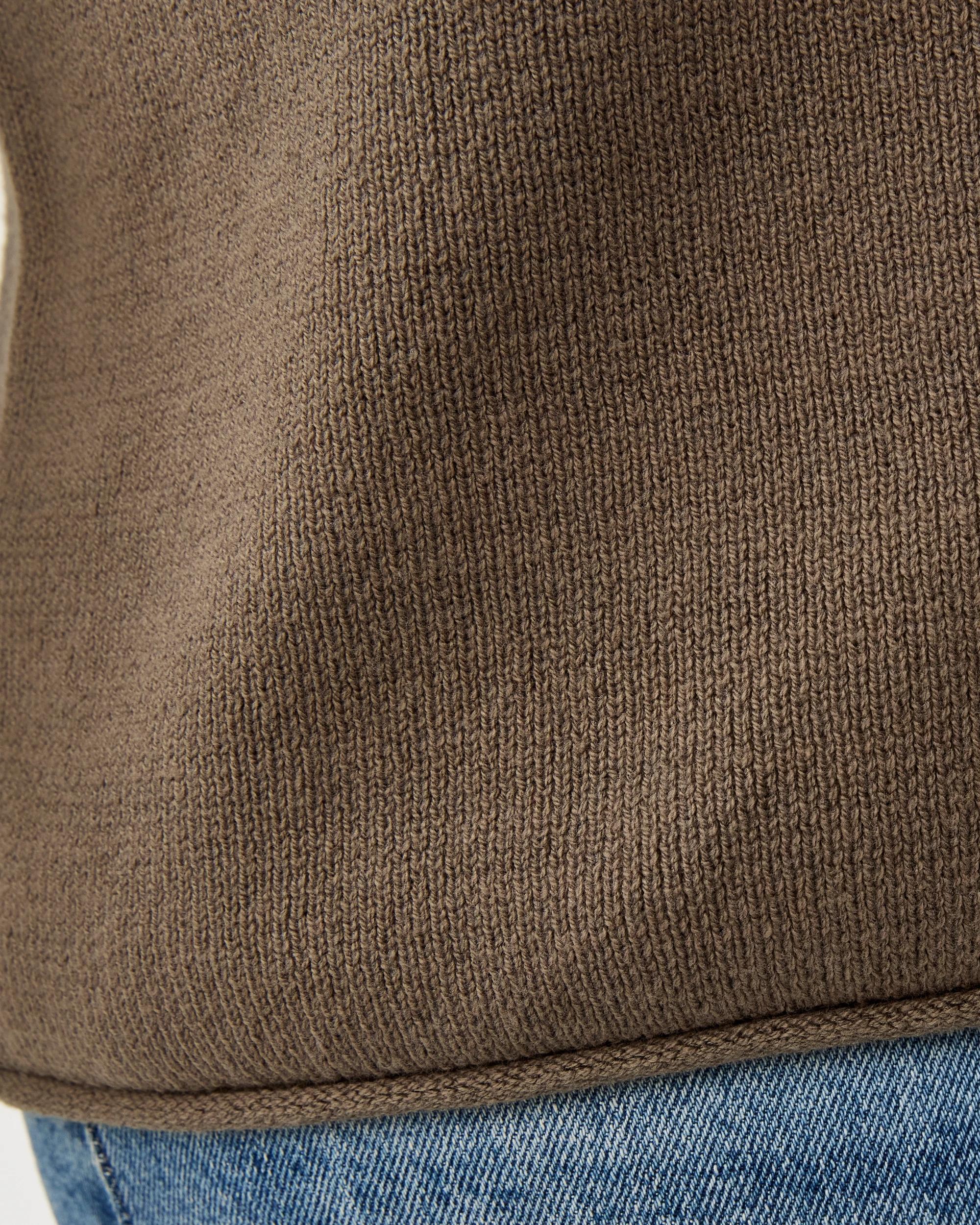 7 Curve Oversized Crew Neck Jumper Deep Olive, 7 of 7