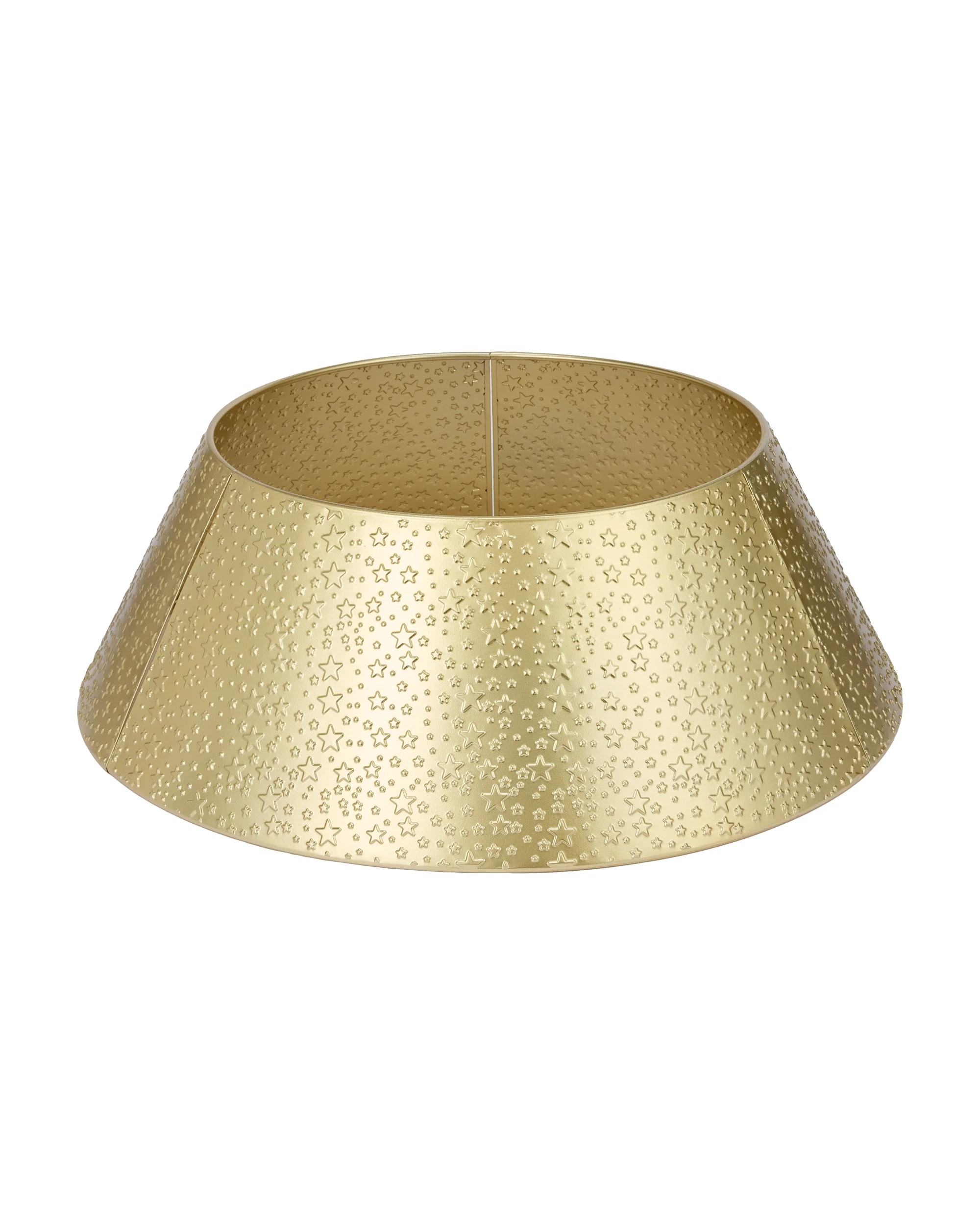 2 Metal Star Print Tree Collar - Gold Look, 2 of 5