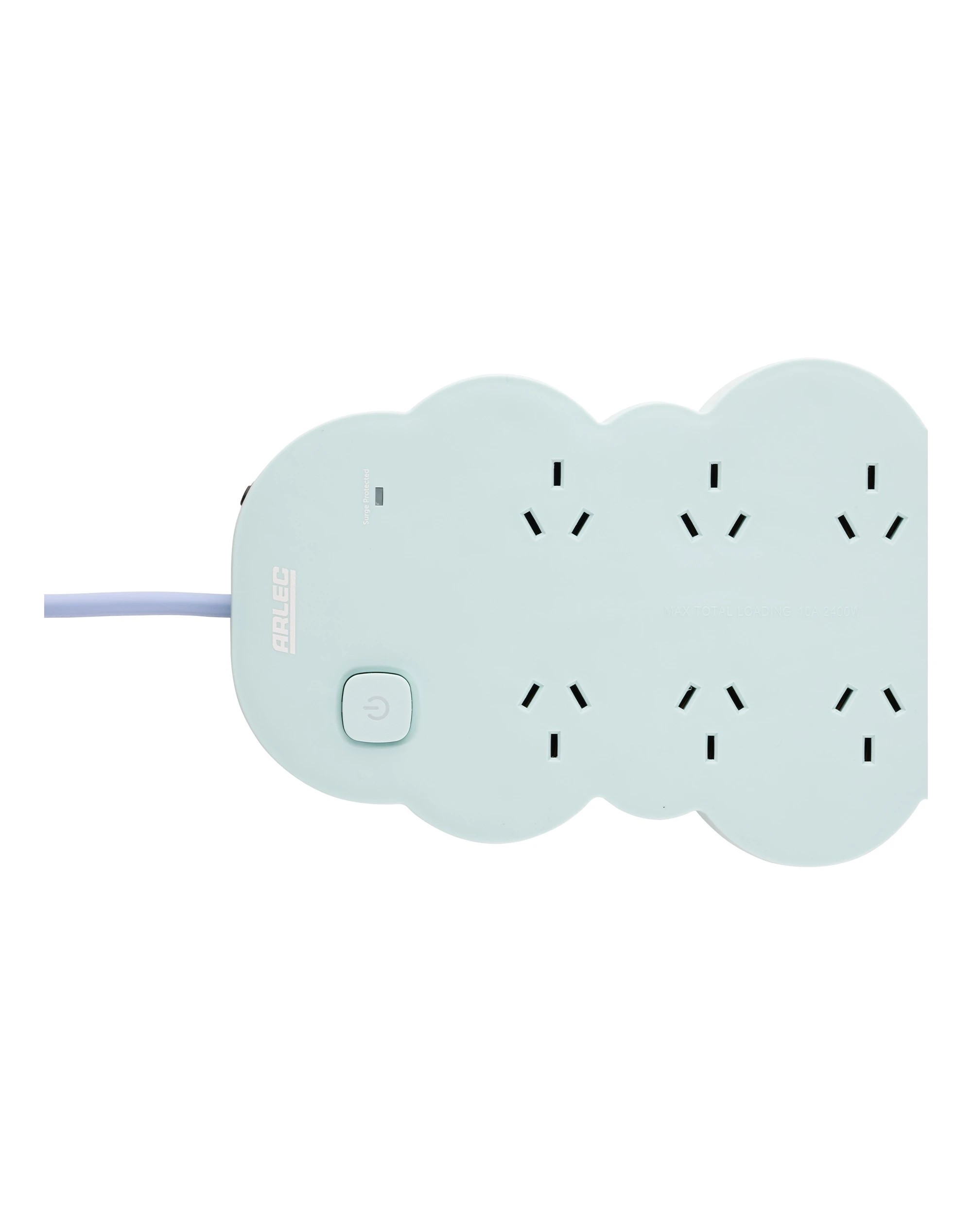 Arlec 8 Outlet Cloud Overload Protection Powerboard - Assorted - Kmart