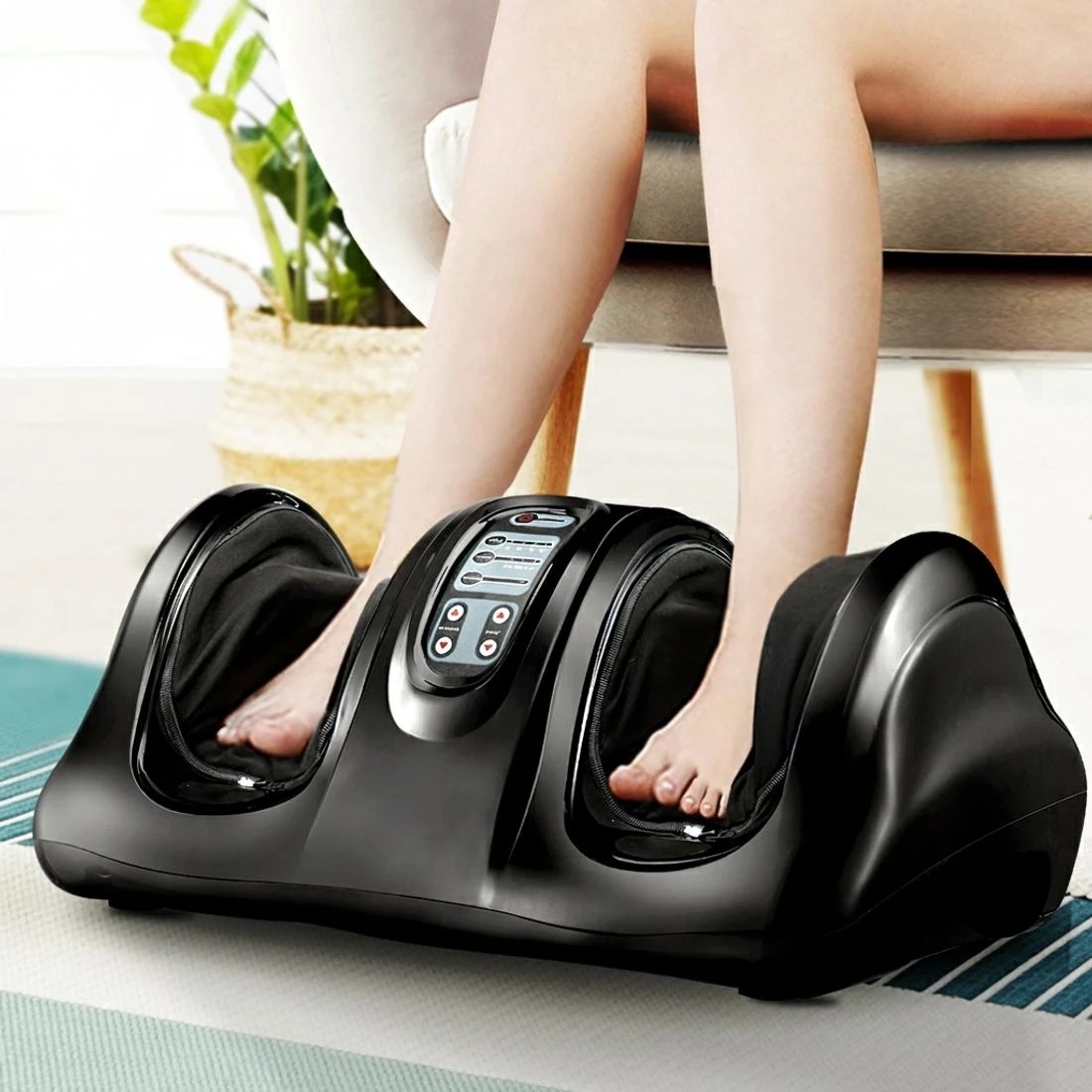 7 Livemor Foot Massager Shiatsu Massagers Electric Remote Roller Kneading - Black, 7 of 7