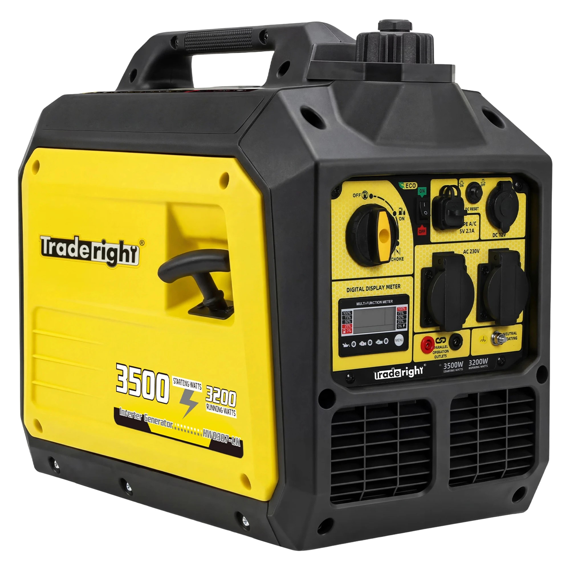 1 Traderight Portable Inverter Generator Petrol Silent, 1 of 8