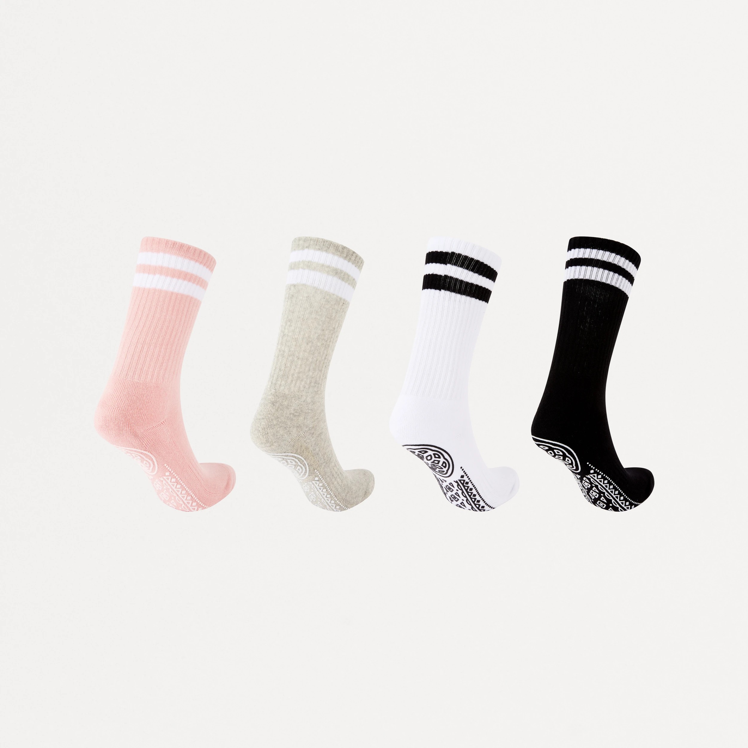 3 2 Pack Yoga Crew Socks - Assorted, 3 of 4