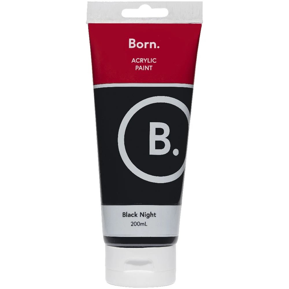 2 Born Acrylic Paint 200mL Black Night, 2 of 3