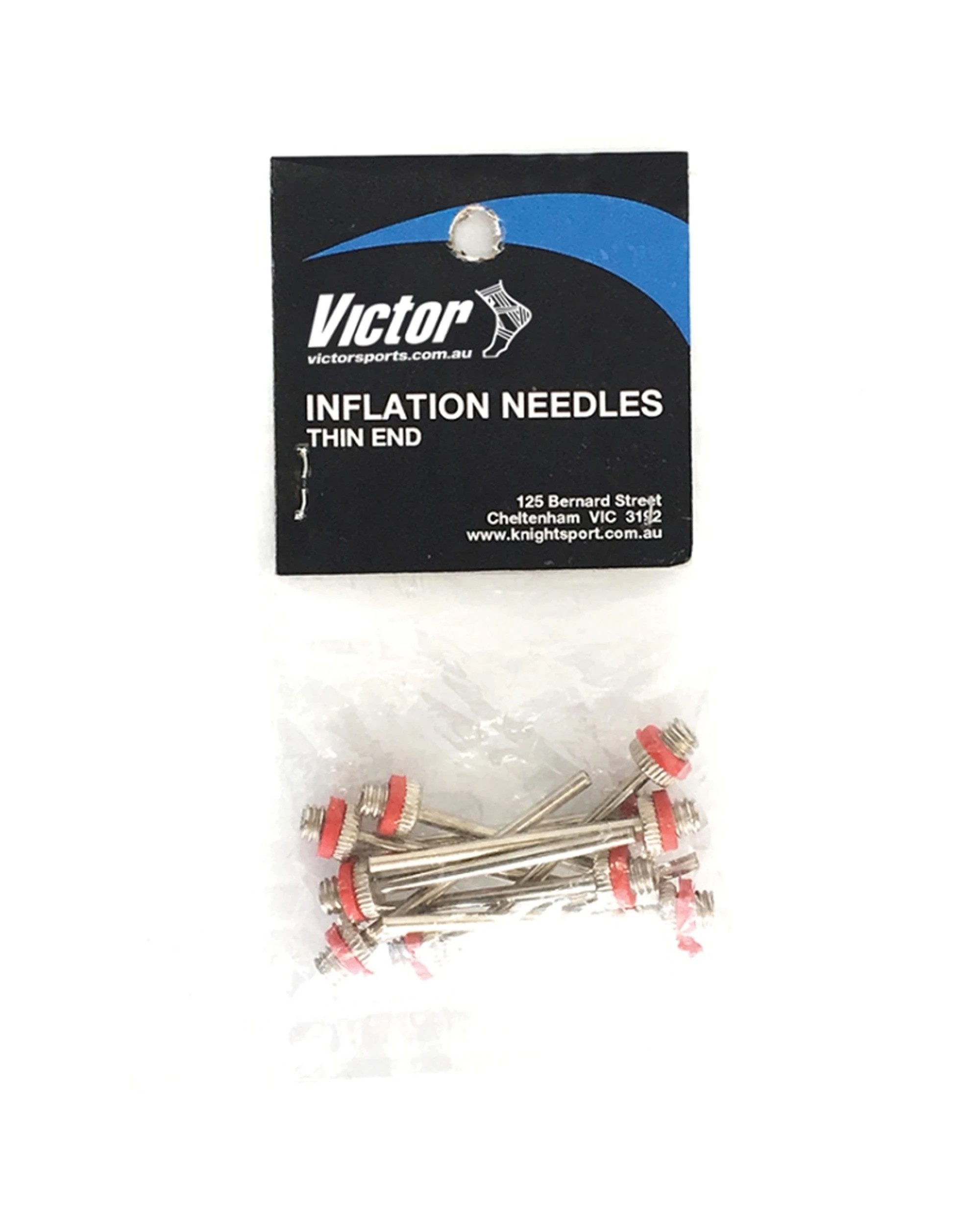 1 Victor Sports 10pc Inflating Needle Compatible With Hand Pumps Thin End - Silver, 1 of 1