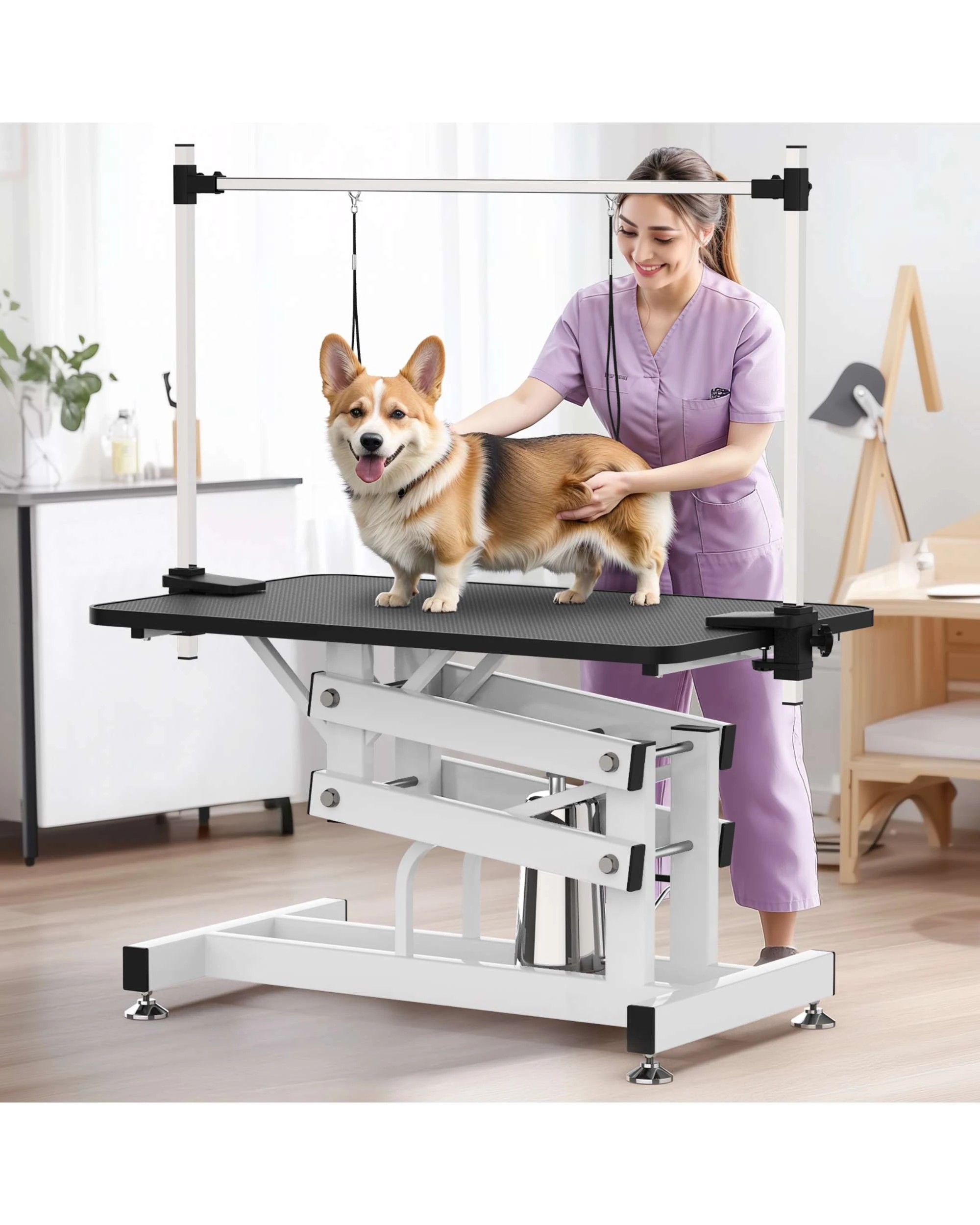 3 Advwin Hydraulic Pet Grooming Table Dog Cat Grooming Station, 3 of 8