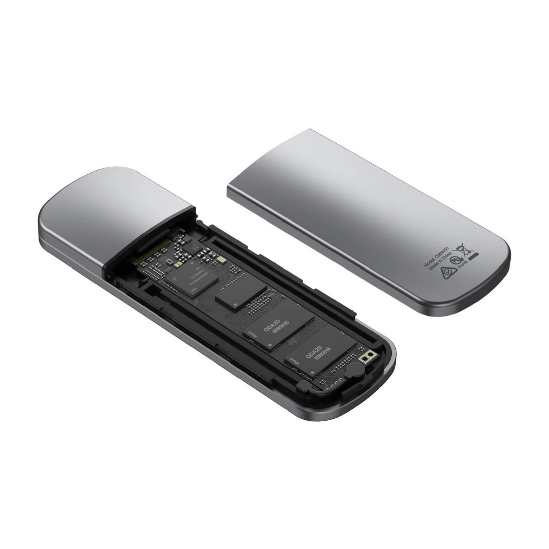 2 Comsol USB-C to M.2 NVME and SATA Enclosure 10Gbps, 2 of 4