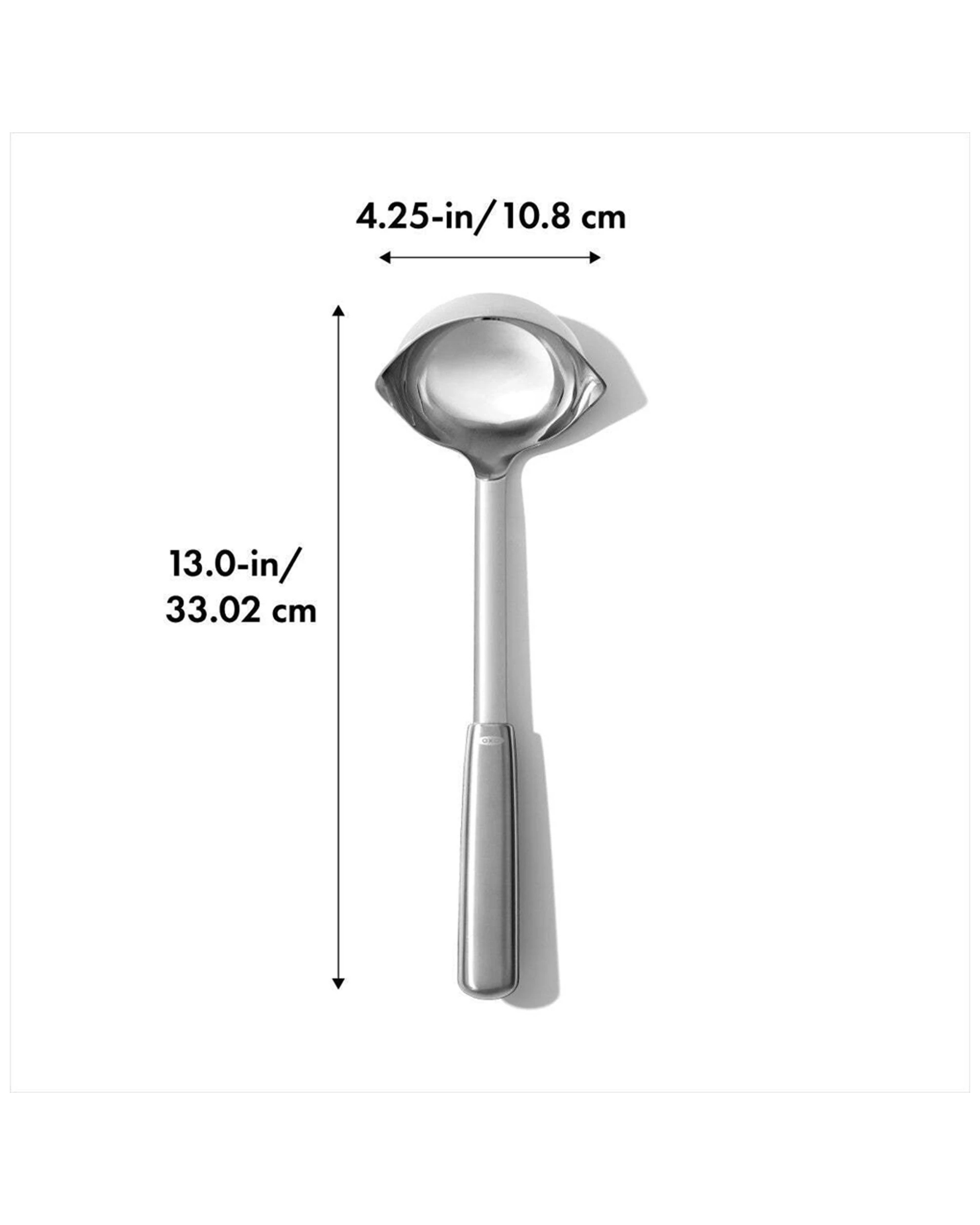 5 Oxo Stainless Steel Ladle With Pour Spouts And Non-slip Handle For Soup - Silver, 5 of 5