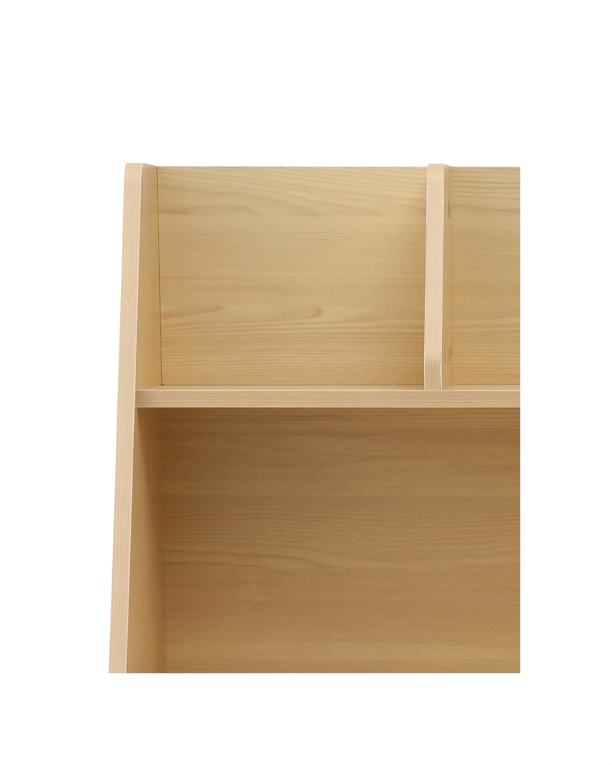 7 Keezi Kids Bookshelf  Bookcase Children Storage Rack Display Shelves Holder - Natural, 7 of 8