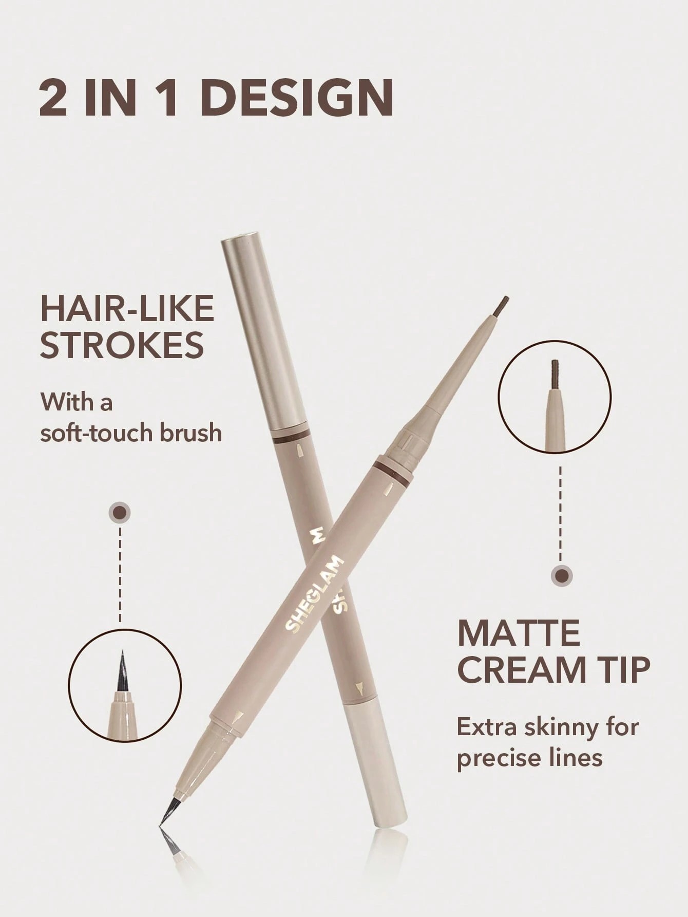 4 SHEGLAM Brows on Demand 2-in-1 Brow Pencil - Auburn, 4 of 5