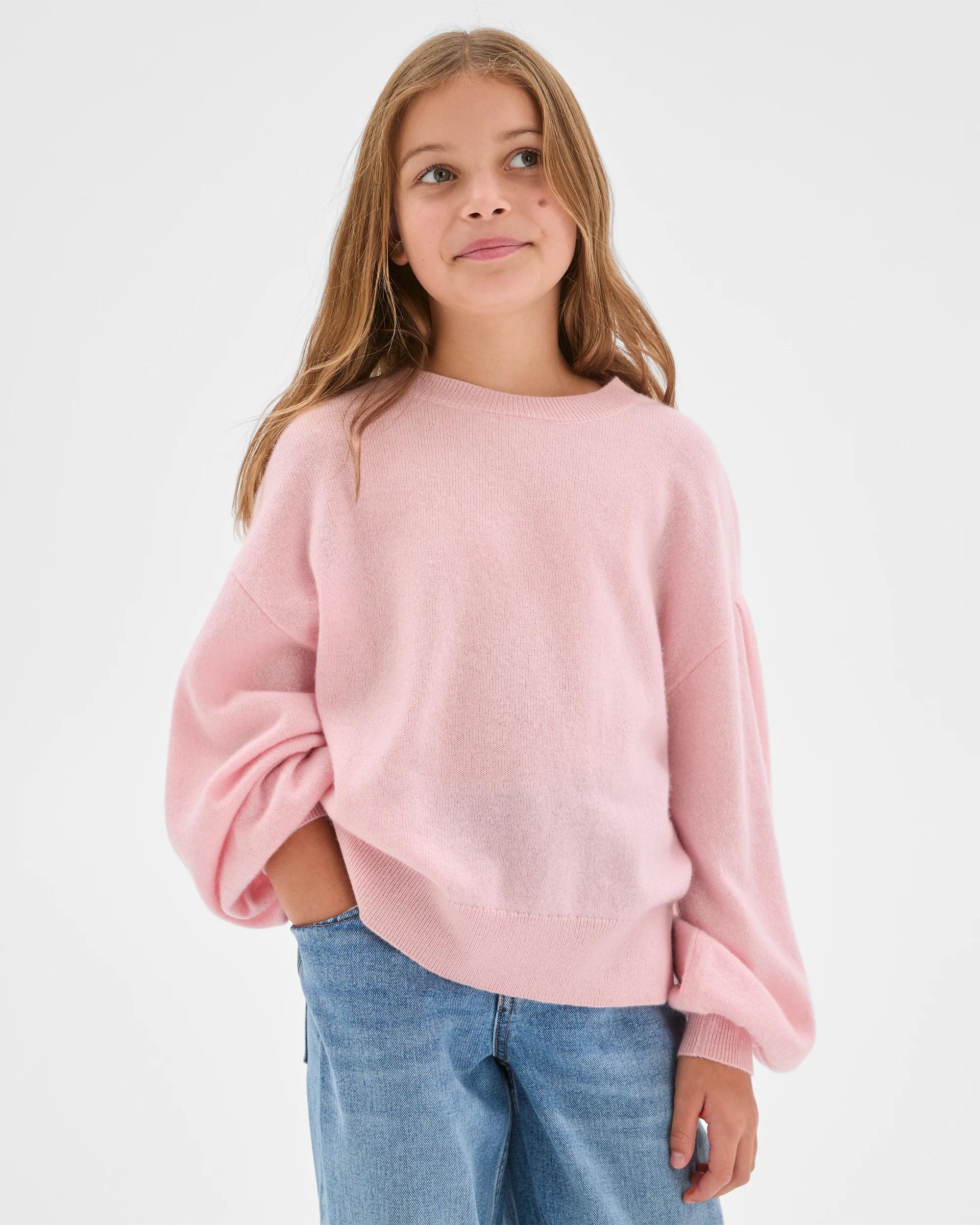 2 Target Kids Cashmere Long Sleeve Knit Jumper PINK, 2 of 7