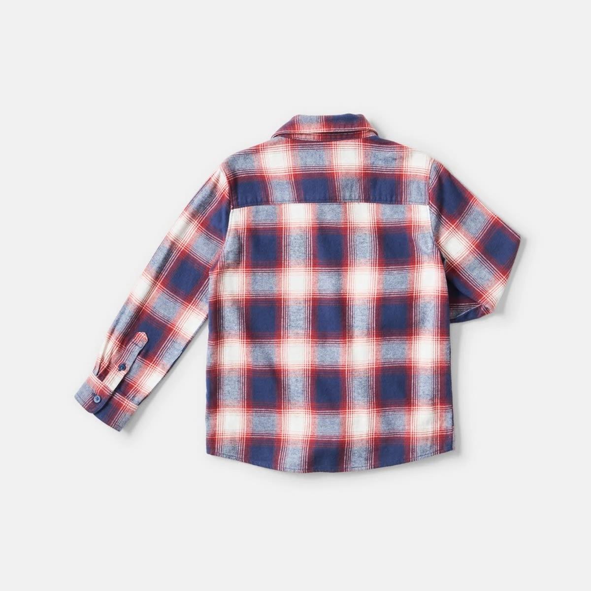9 Yarn Dyed Flannel Shirt Blu Check, 9 of 9