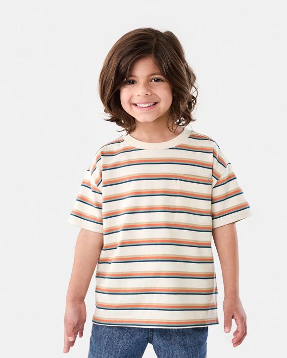 Short Sleeve Oversized Stripe T-shirt